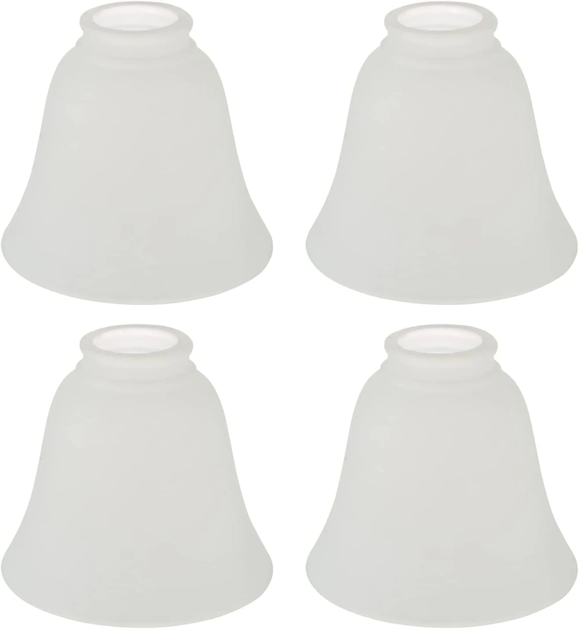 # 23136-4 Transitional Frosted Ceiling Fan Replacement Glass Shade.2-1/8"Fitter,4-3/4"Diameter x 5-3/8"Height.4 Pack