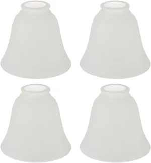 # 23136-4 Transitional Frosted Ceiling Fan Replacement Glass Shade.2-1/8"Fitter,4-3/4"Diameter x 5-3/8"Height.4 Pack