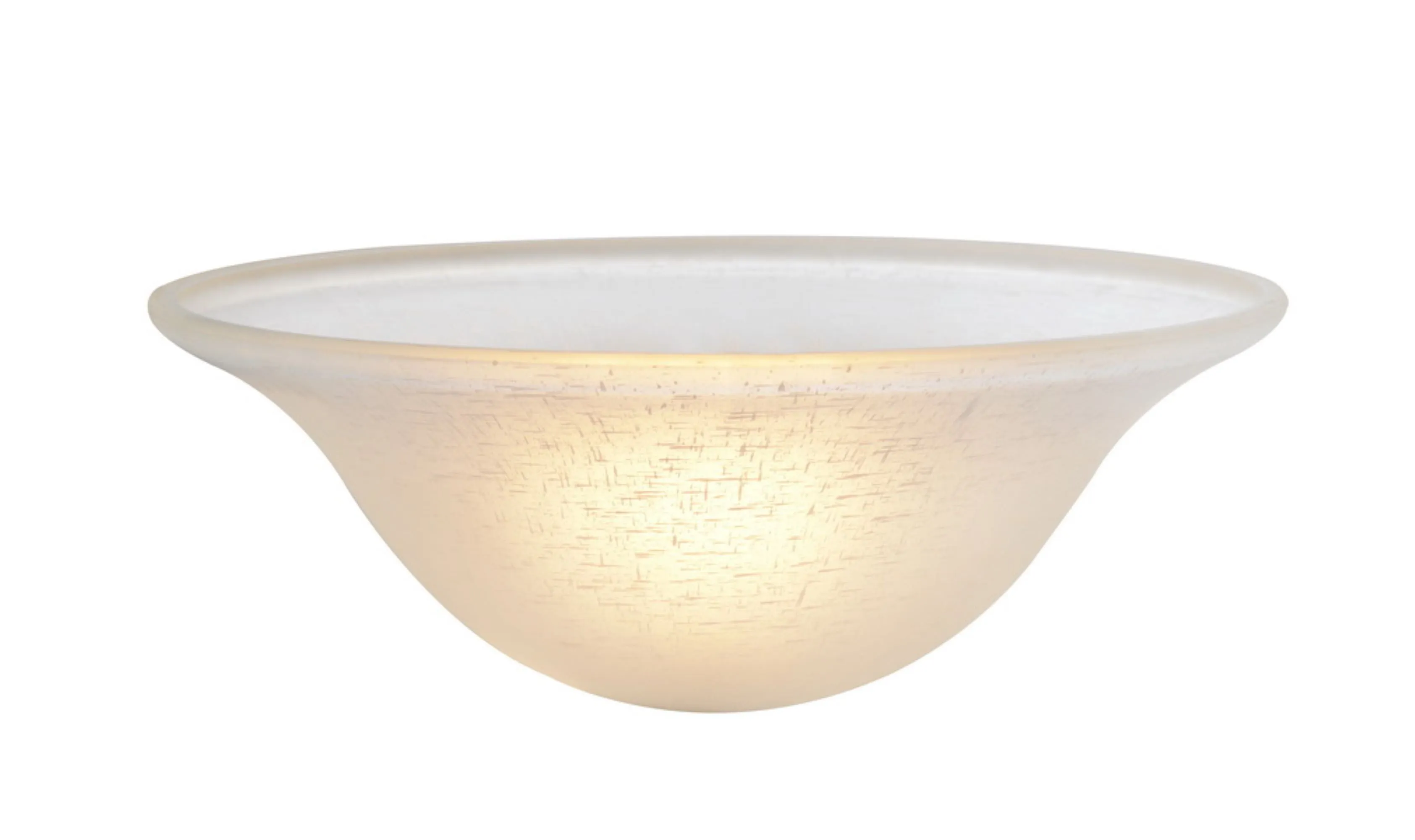 # 23504-01, Frosted Fabric Texture Glass Shade for Medium Base Socket Torchiere Lamp, Swag Lamp and Pendant,15-3/4" Diameter x 6" Height.