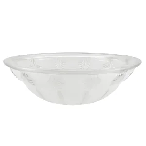 # 25004-68-1, Flush/Semi-Flush Mount 2-Tone Clear & Sandblasted Glass Shade, 1/2" Center Hole, 11-3/4" Diameter x 3-7/8" Height