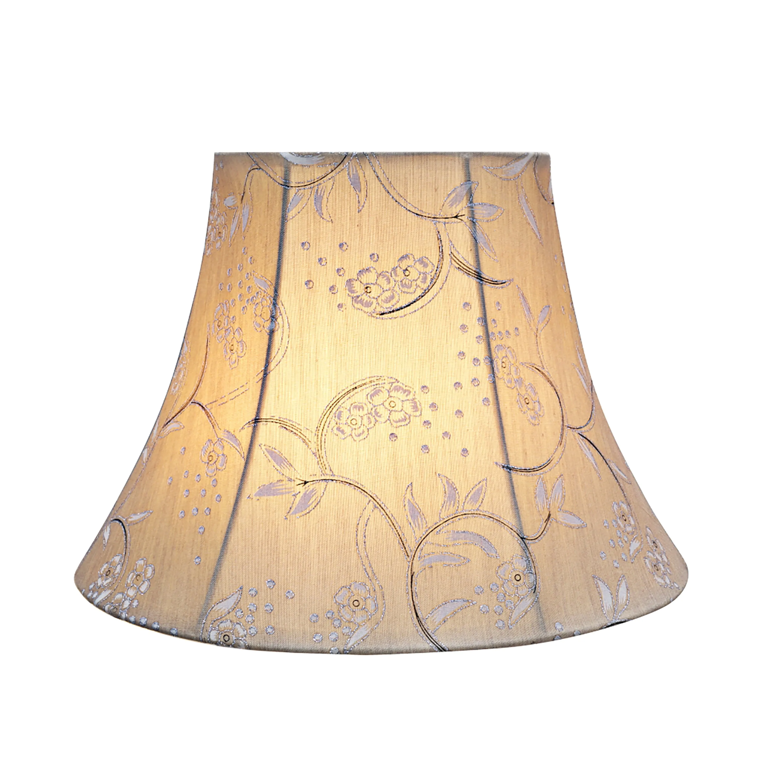 # 30220 Transitional Bell Shaped Spider Construction Lamp Shade in Light Gold, 13" wide (7" x 13" x 9 1/2")