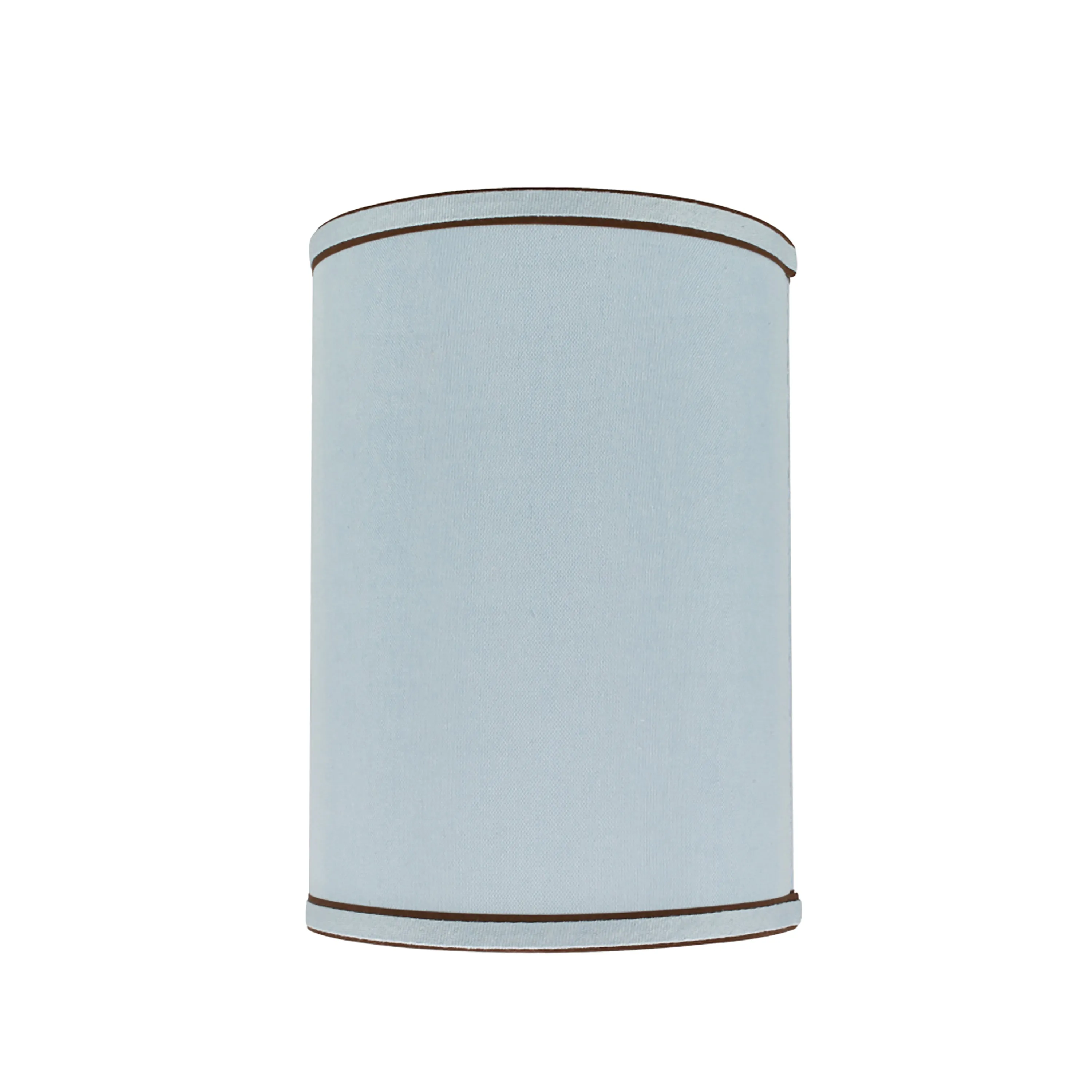 # 31019  Transitional Hardback Drum (Cylinder) Shape Spider Construction Lamp Shade in Light Blue, 8" wide (8" x 8" x 11")