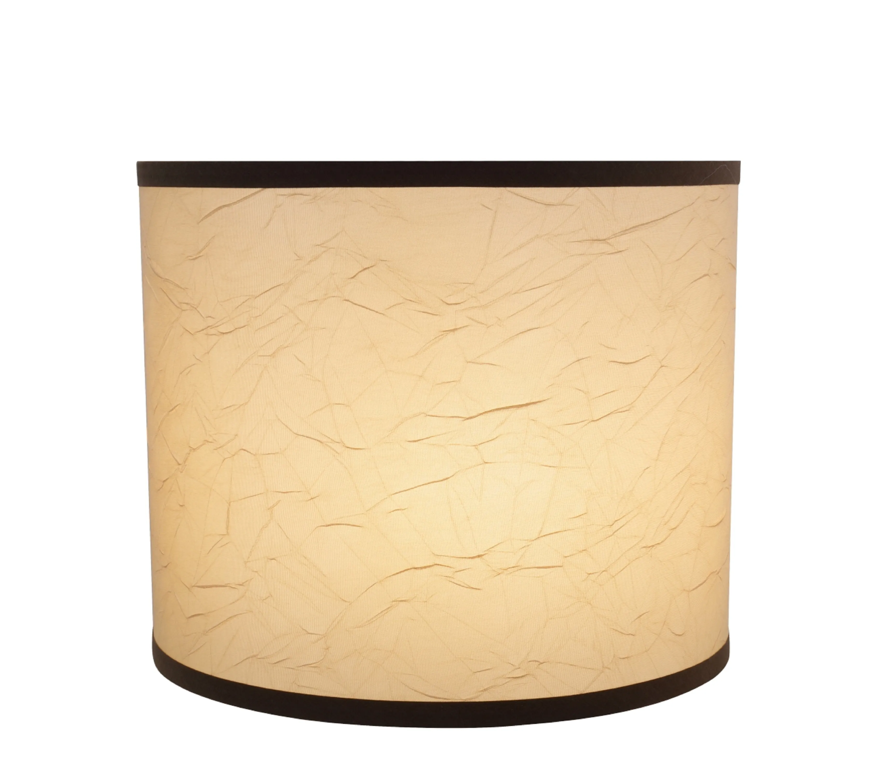 # 31098 Transitional Drum (Cylinder) Shaped Spider Construction Lamp Shade in Beige, 12" wide (12" x 12" x 10")