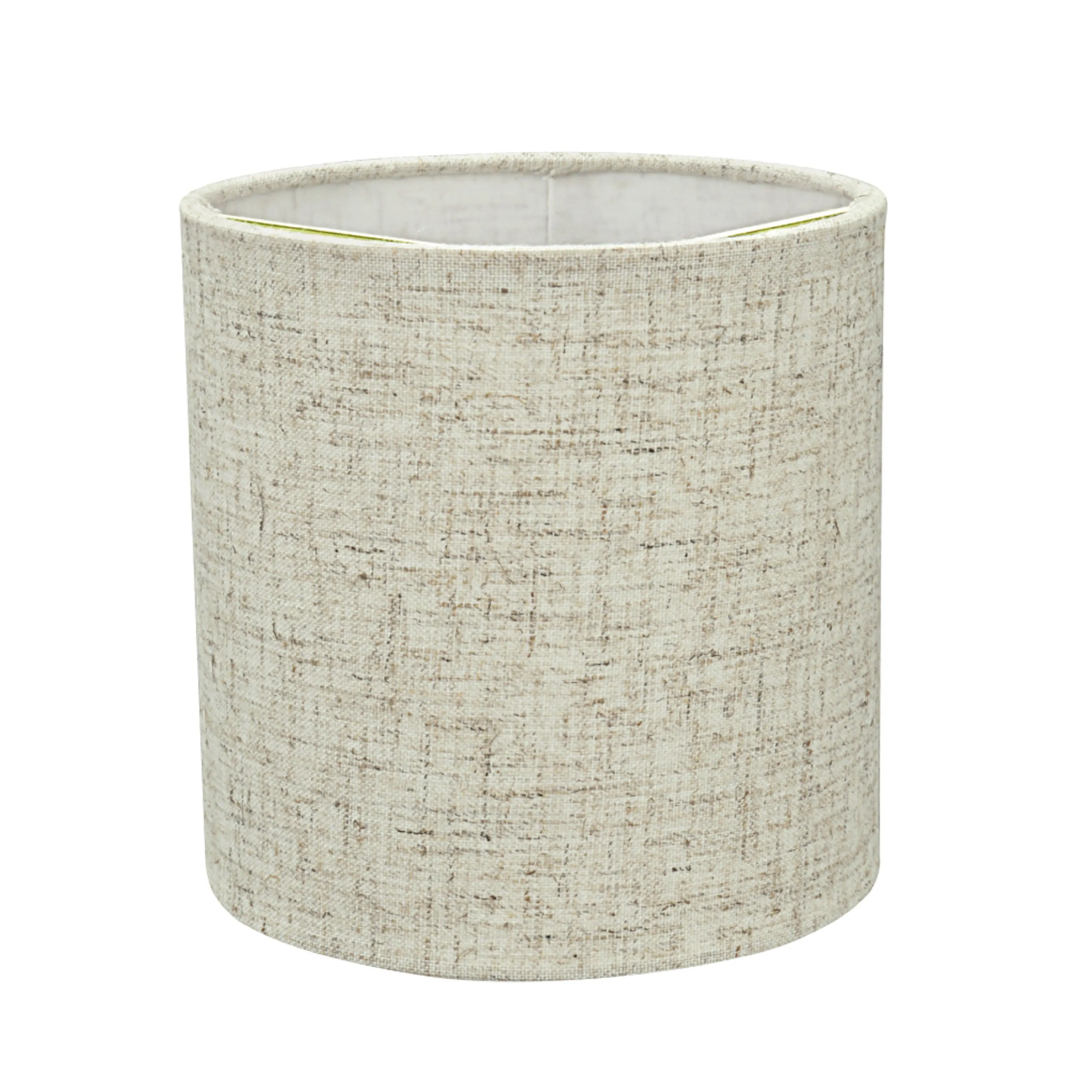 # 31196 Transitional Drum (Cylinder) Shaped Clip-On Construction Lamp Shade in Beige, 5" wide (5" x 5" x 5")