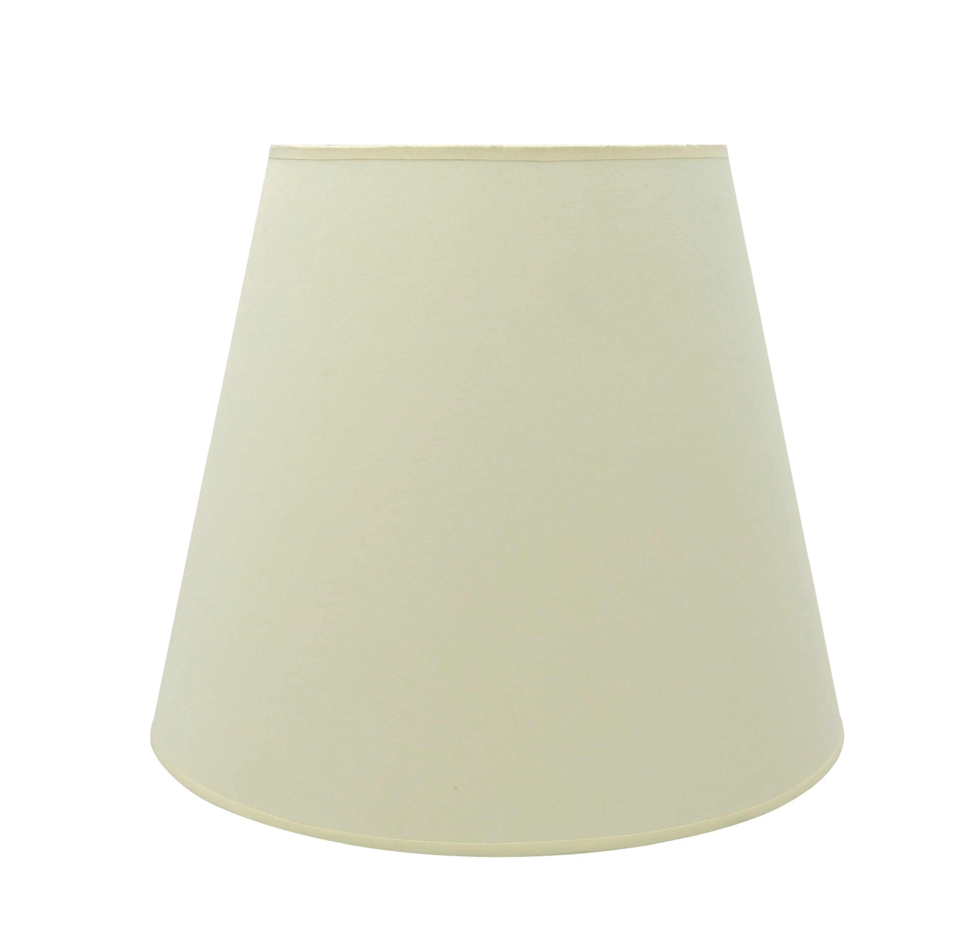 # 32027  Transitional Hardback Empire Shape Spider Construction Lamp Shade in Ivory Fabric, 18" wide (11" x 18" x 15")