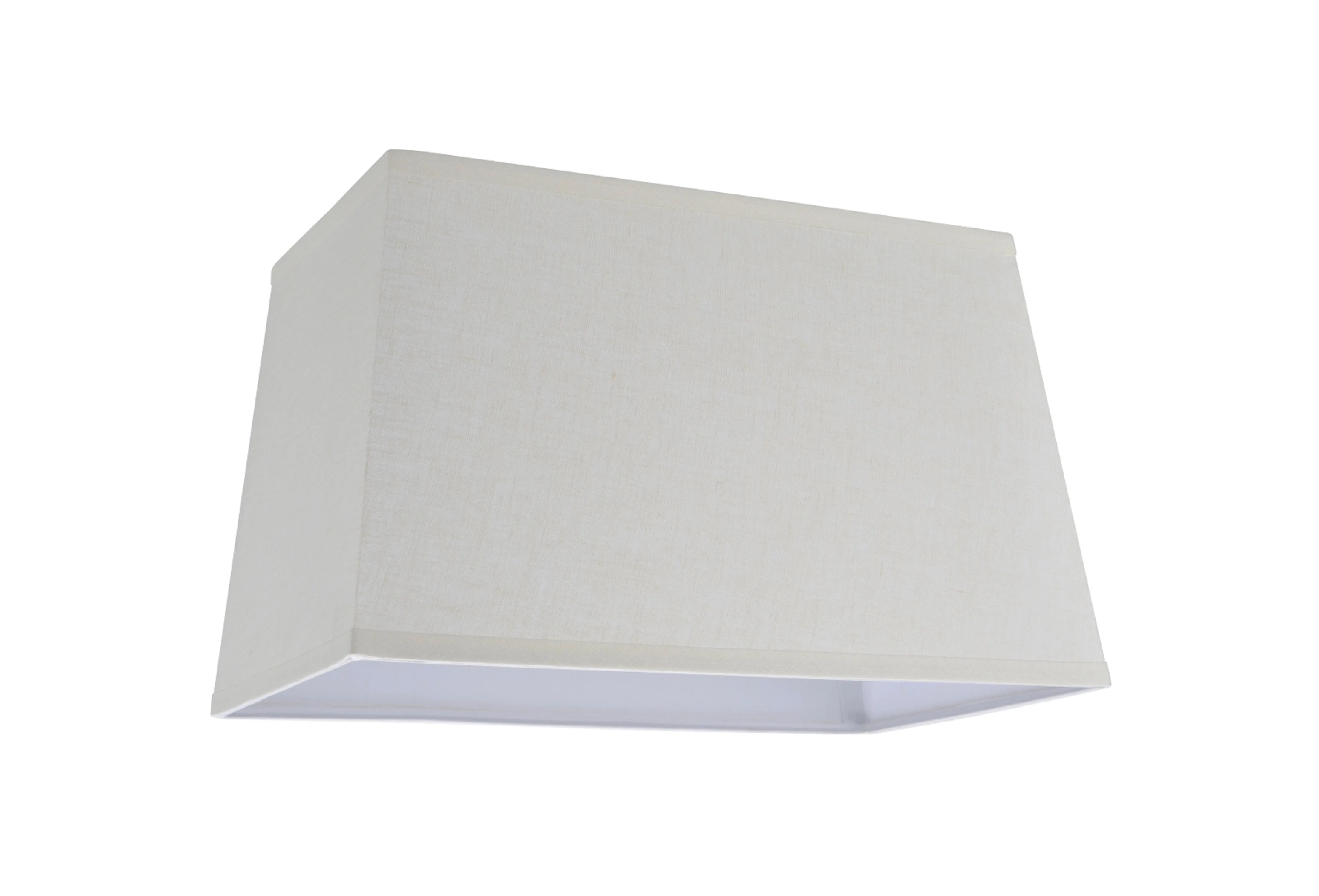 # 32037 Transitional Rectangle Hardback Spider Construction Lamp Shade, Off White, 16" wide, Top: 8"   14" Bottom: 10"   16"  Height: 10"