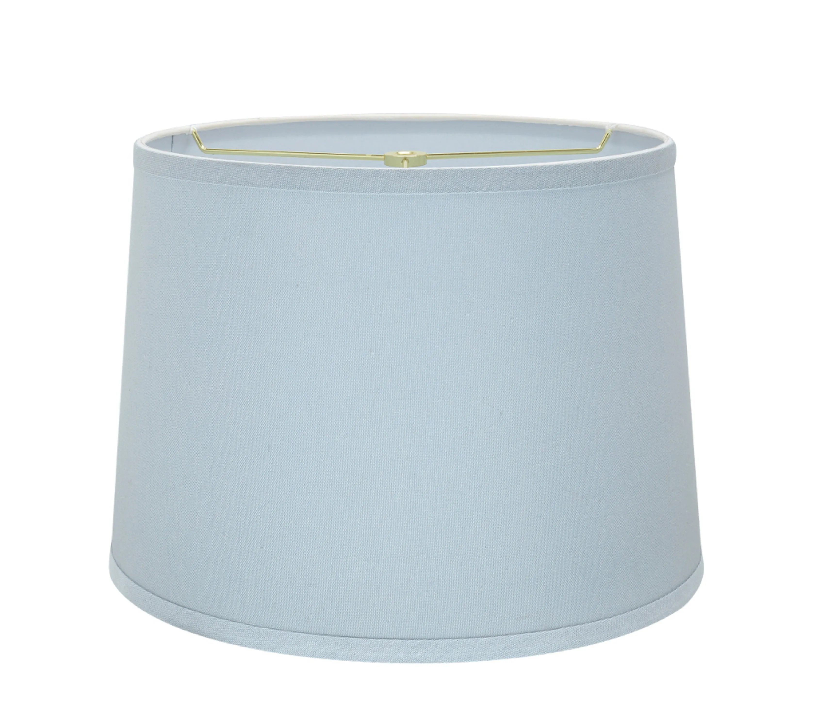 # 32311 Transitional Hardback Empire Shaped Spider Construction Lamp Shade in Light Blue, 14" wide (12" x 14" x 10")