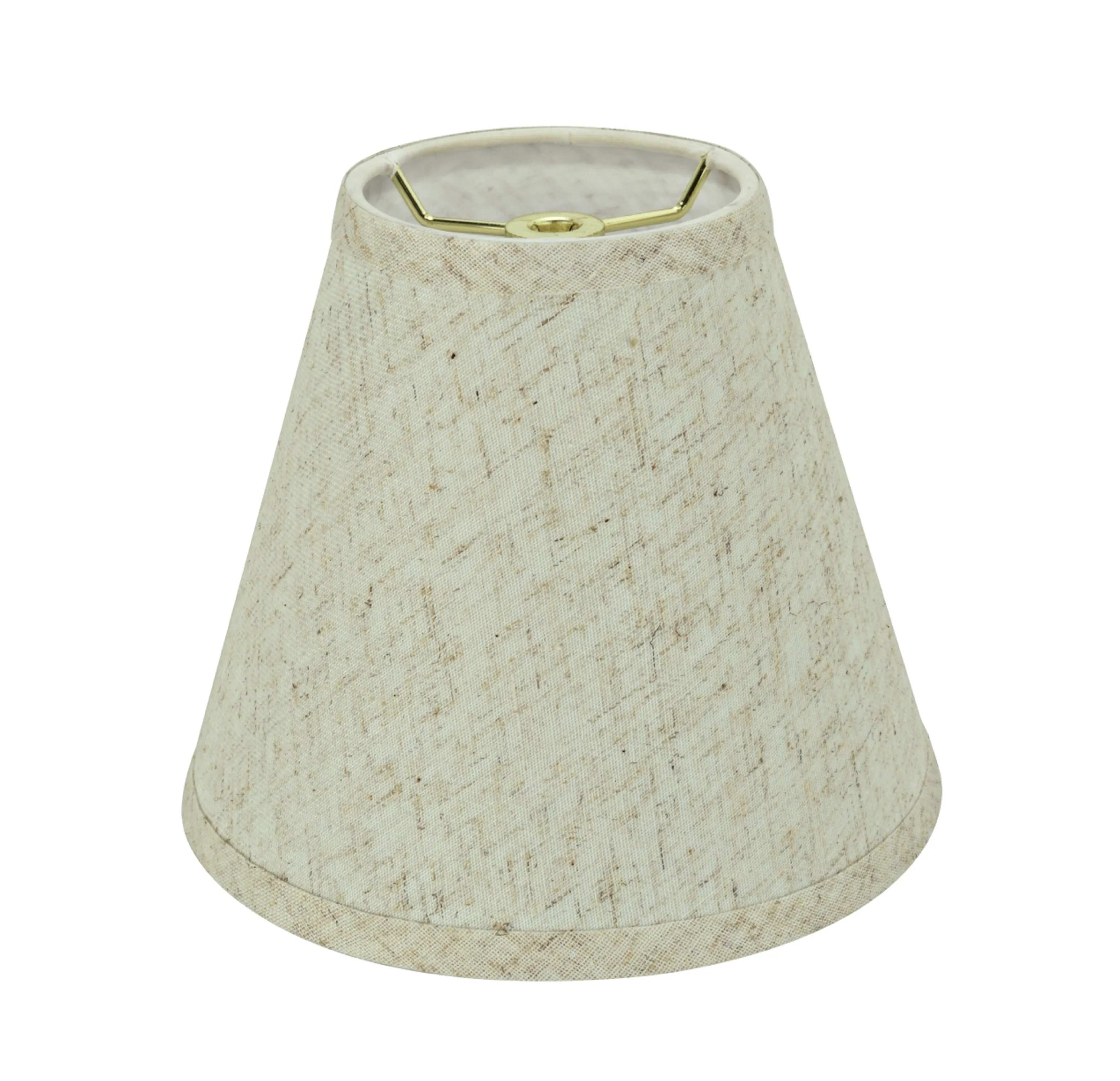 # 32471 Transitional Hardback Empire Shaped Spider Construction Lamp Shade in Flaxen, 8" wide (4" x 8" x 7")