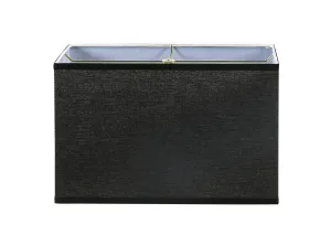 # 36008 Transitional Rectangular Hardback Shape Spider Construction Lamp Shade in Black, 8"   16" wide, (8"   16") x (8"   16") x 10"