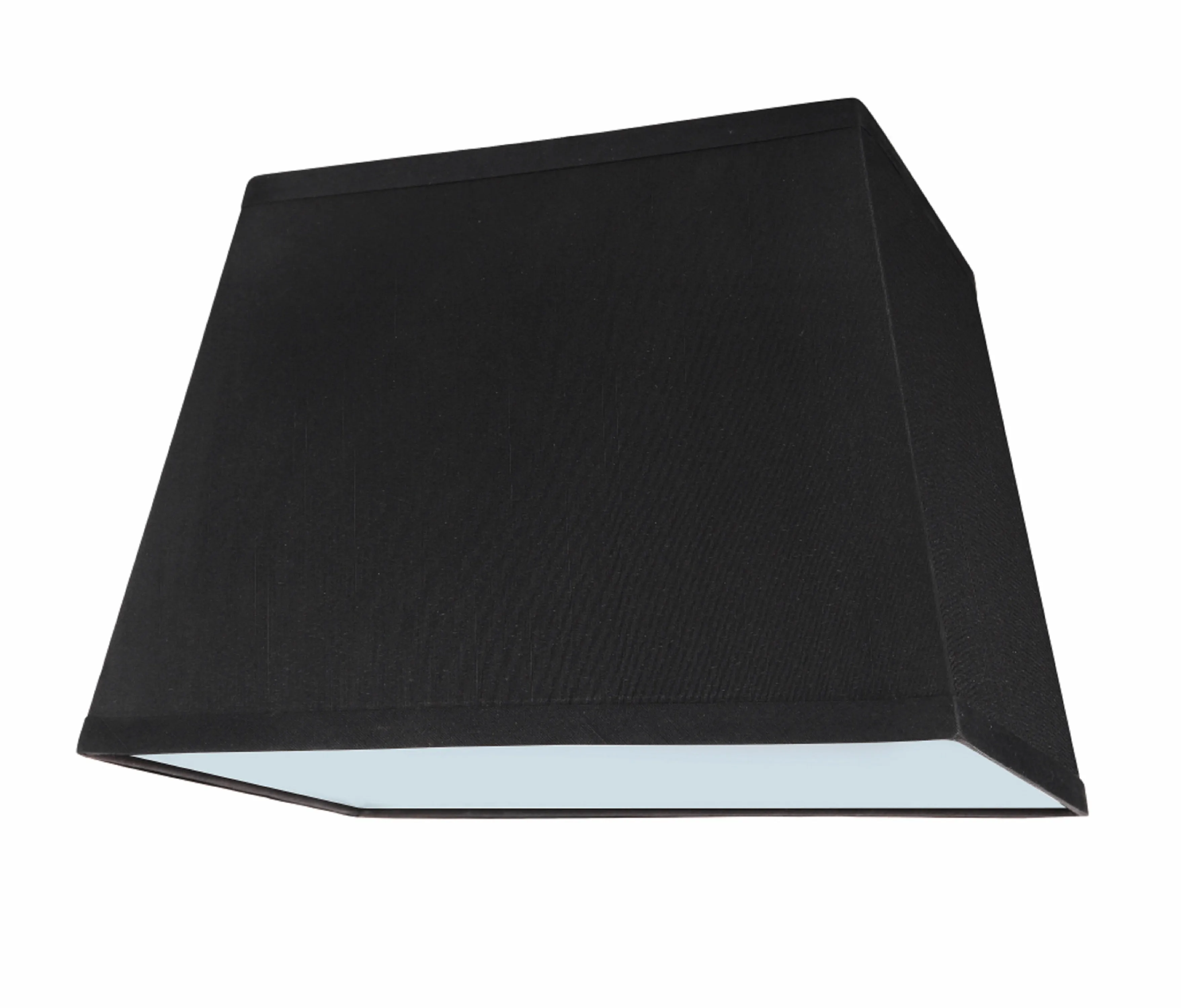 # 36121 Transitional Rectangle Hardback Shape Spider Construction Lamp Shade in Black, 14 1/2" wide, Top:(8"   11") Bottom:(9 1/2"   14 1/2")  x Height: 10"