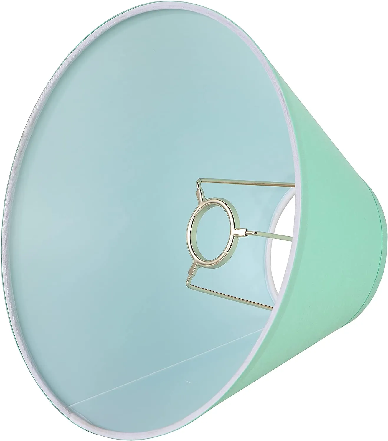 # 58766 Transitional Hardback Empire Shape UNO Construction Lamp Shade in Aquamarine, 10" Wide (4" x 10" x 7")