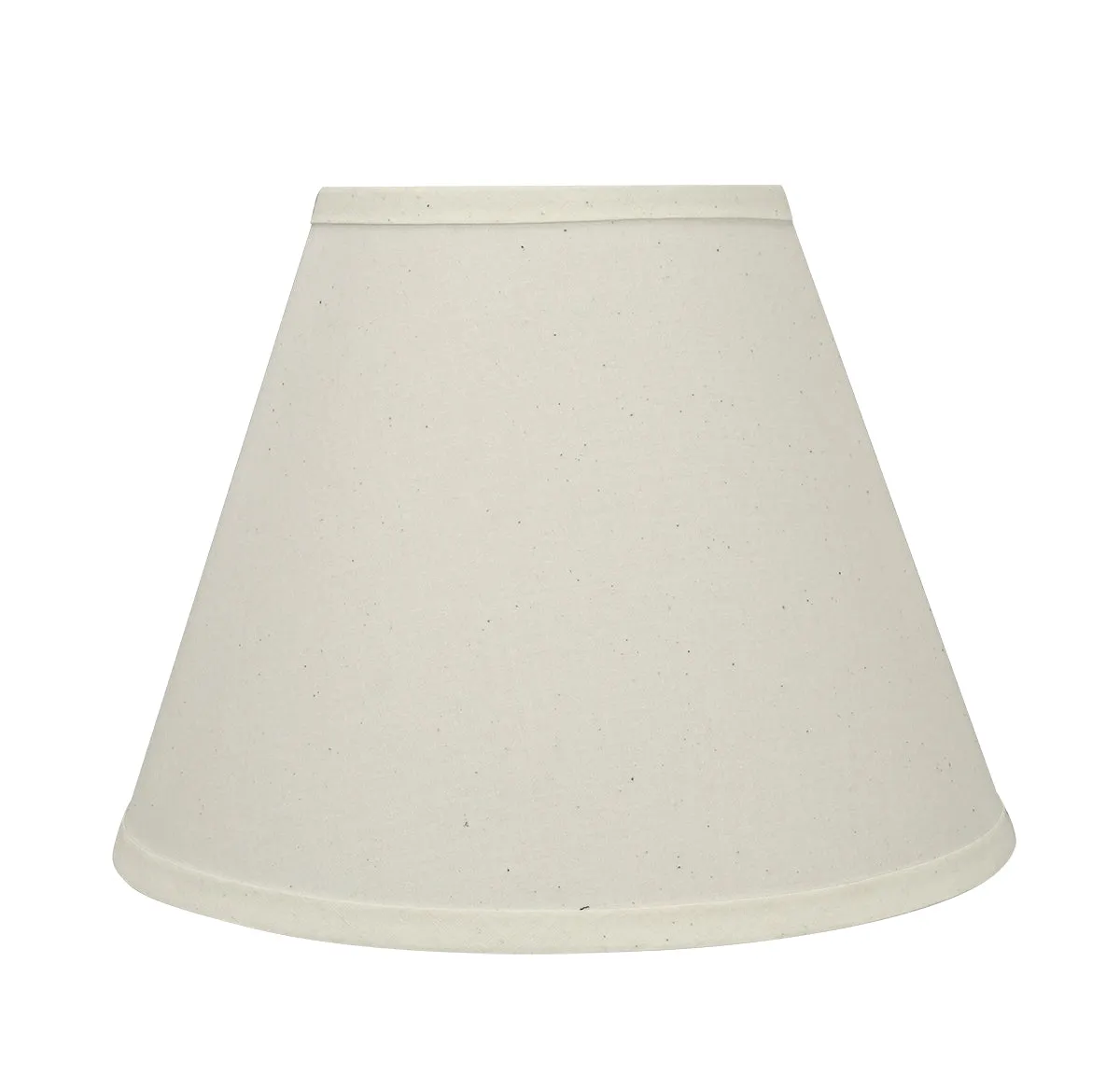 # 58876 Transitional Pleated Empire Shape UNO Construction Lamp Shade in Off White, 12" wide (6" x 12" x 9")