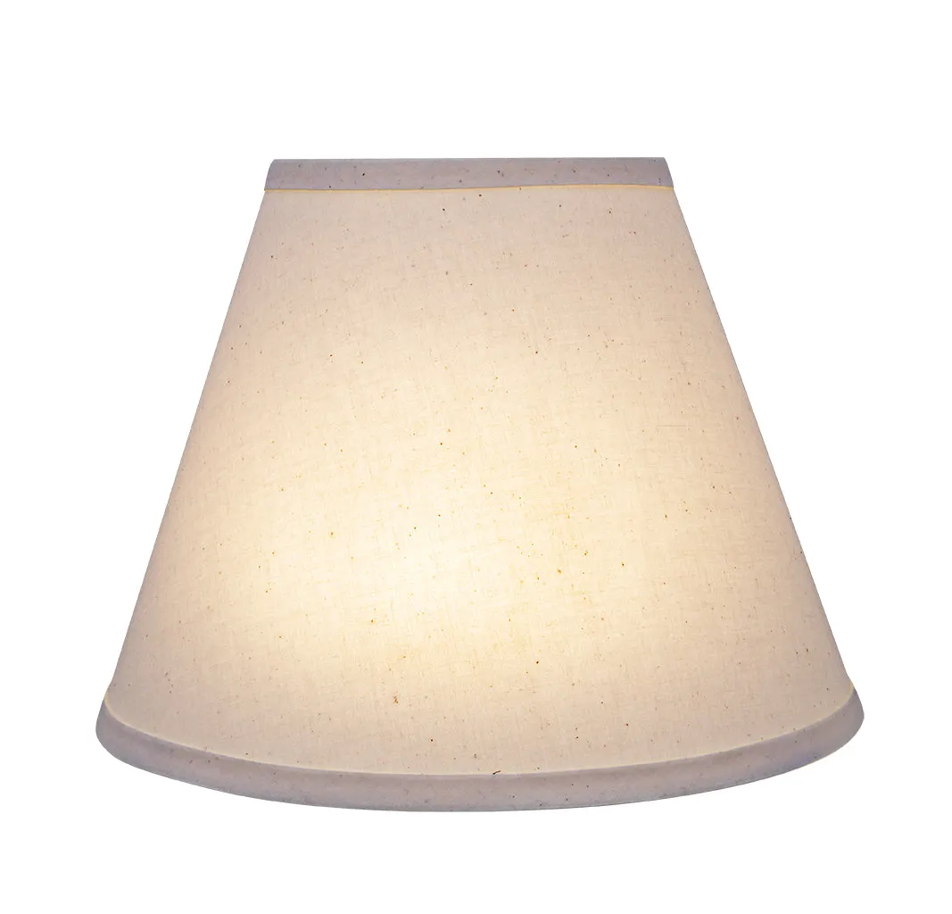 # 58876 Transitional Pleated Empire Shape UNO Construction Lamp Shade in Off White, 12" wide (6" x 12" x 9")