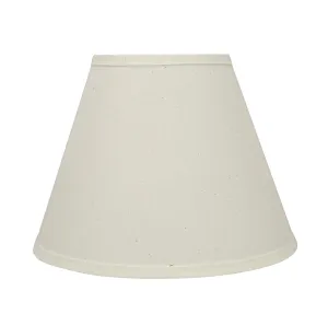 # 58876 Transitional Pleated Empire Shape UNO Construction Lamp Shade in Off White, 12" wide (6" x 12" x 9")