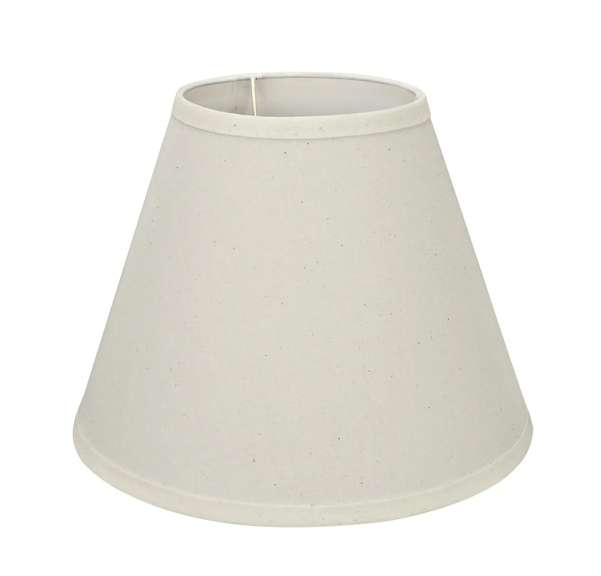 # 58876 Transitional Pleated Empire Shape UNO Construction Lamp Shade in Off White, 12" wide (6" x 12" x 9")