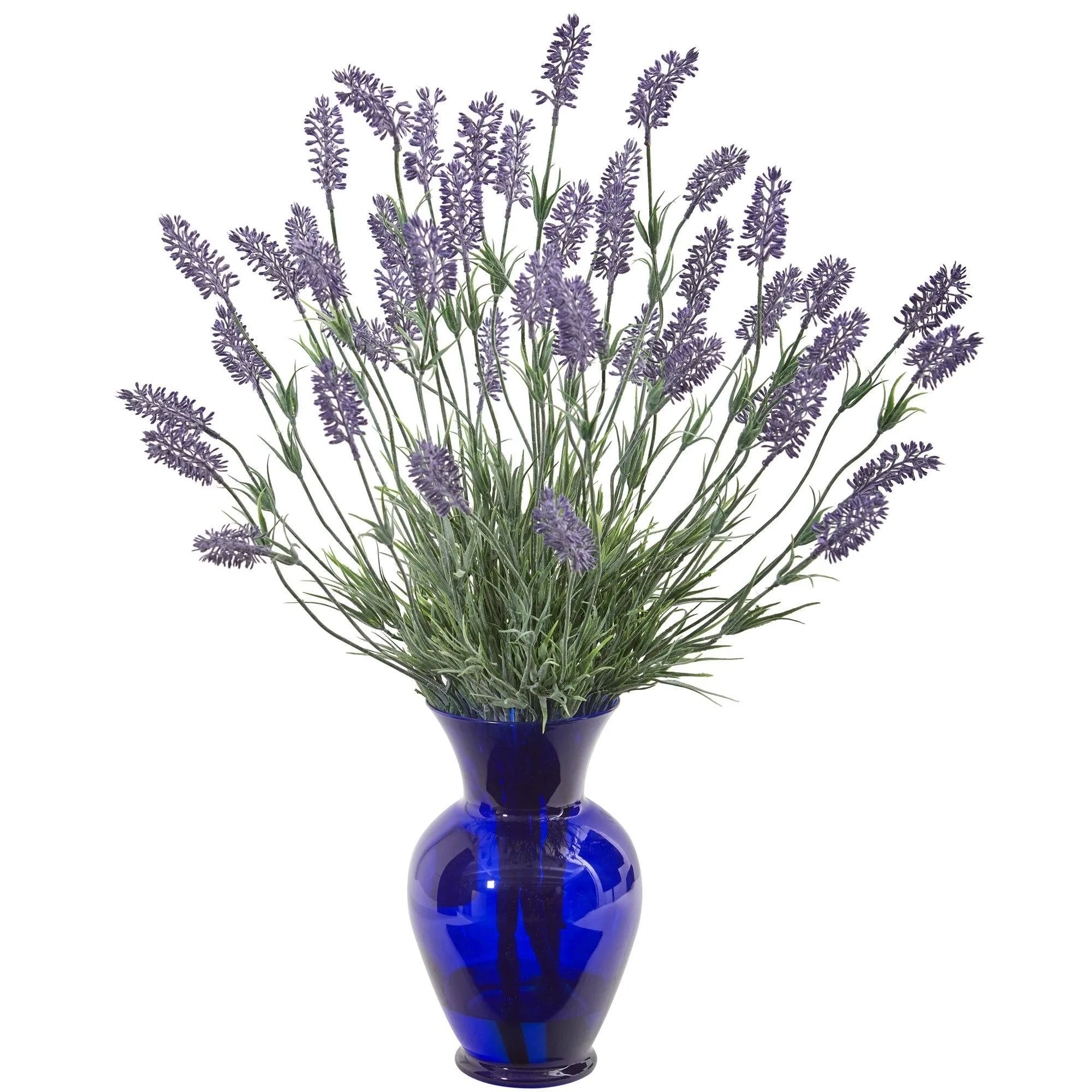 21” Lavender Artificial Plant in Blue Vase