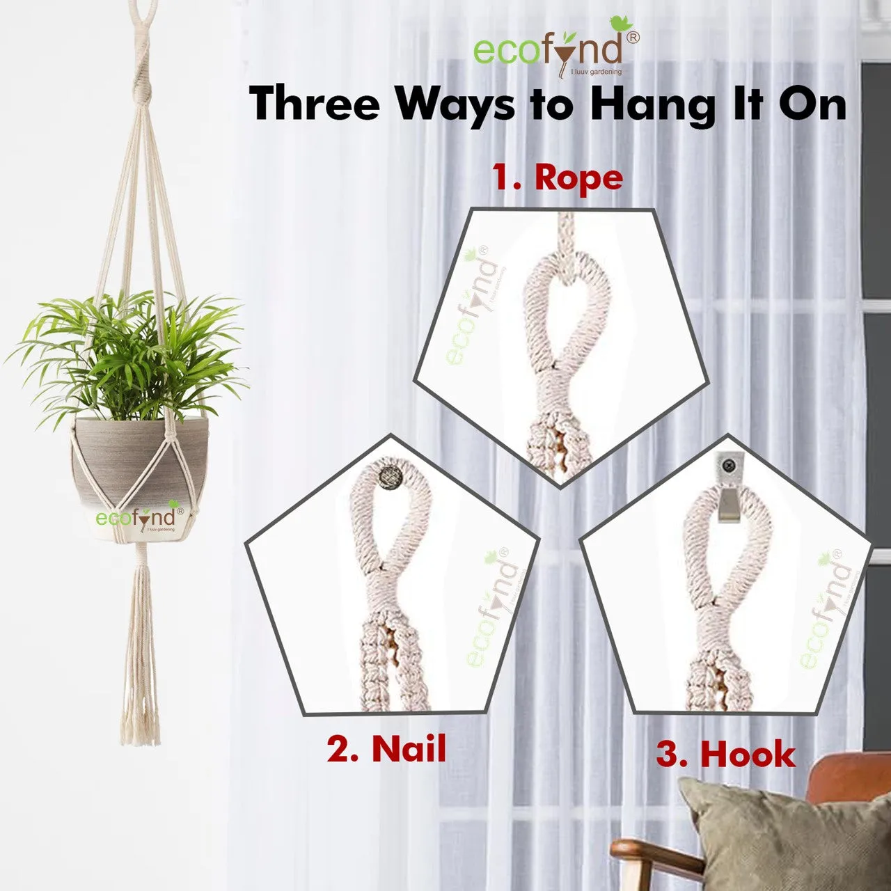 3-Tier Macrame Plant Hanger