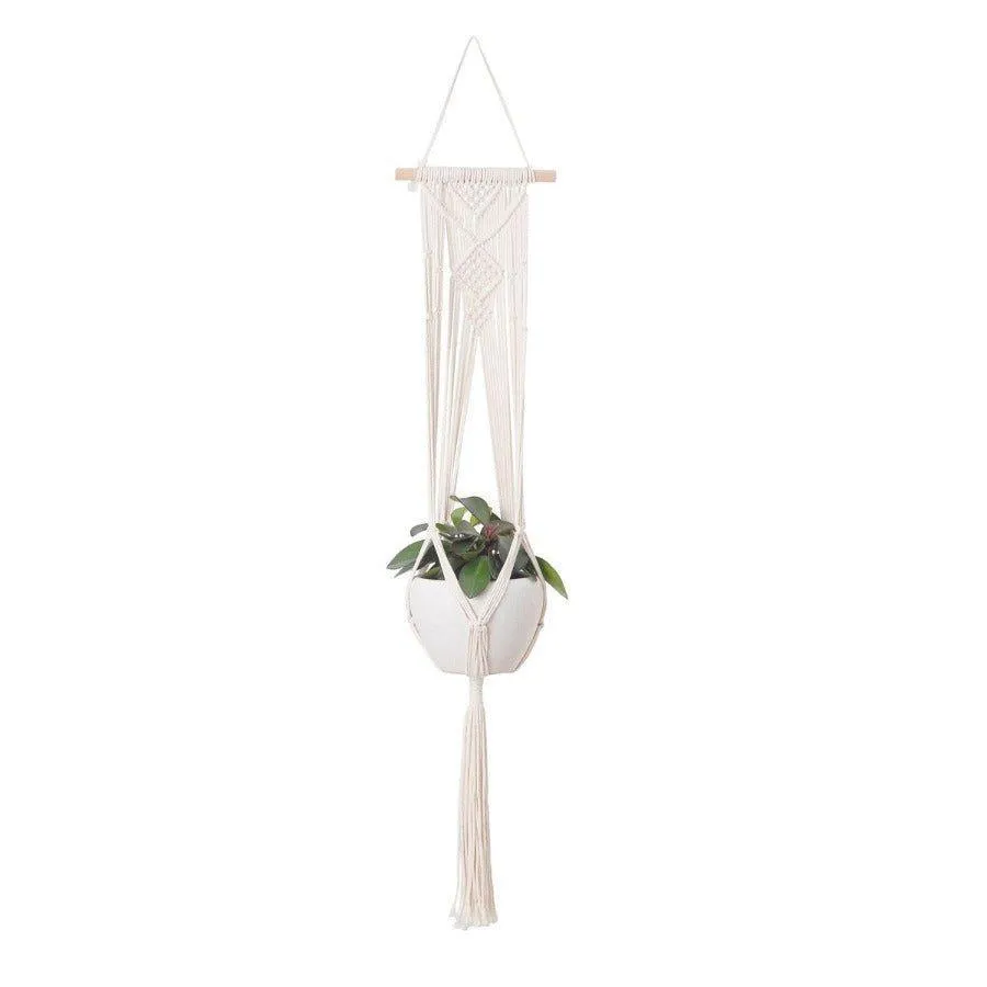 4 Pcs Set Handwoven Macrame Planters