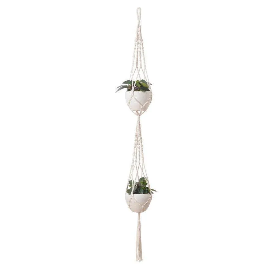 4 Pcs Set Handwoven Macrame Planters