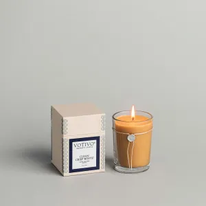 6.8 OZ. AROMATIC CANDLE, CLEAN CRISP WHITE