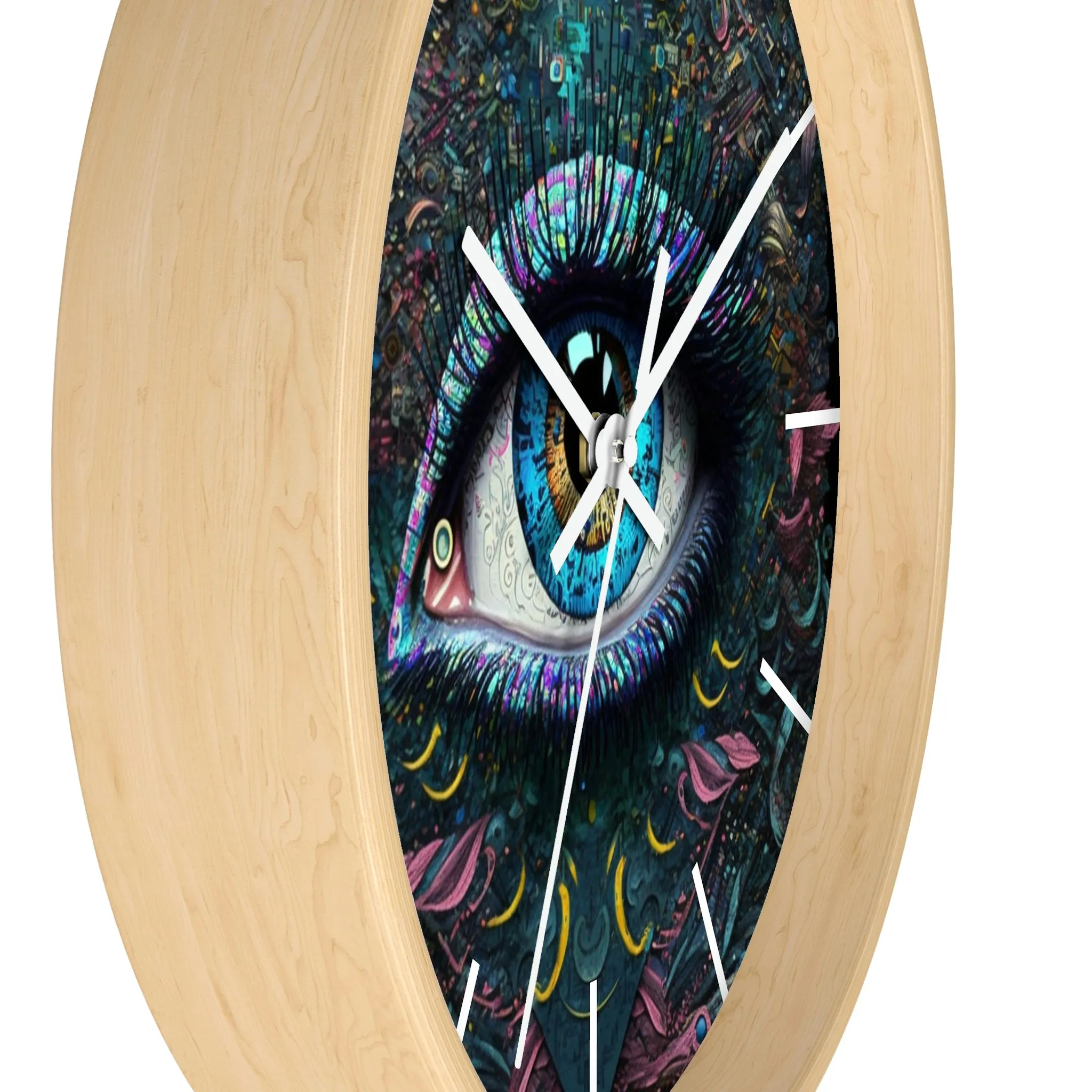 All Seeing Eye Wall Clock #1w/ lines