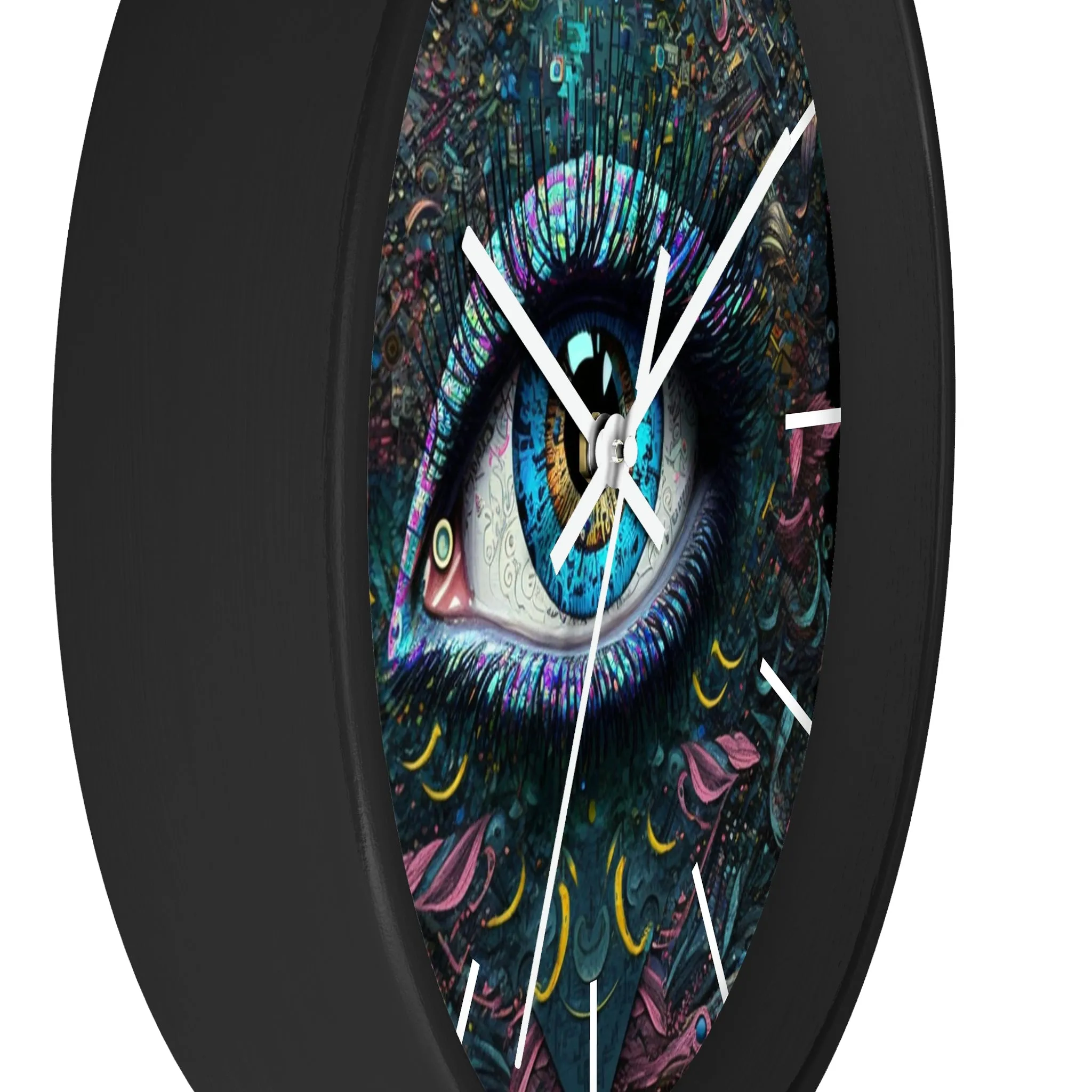 All Seeing Eye Wall Clock #1w/ lines