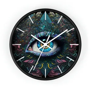 All Seeing Eye Wall Clock #1w/ lines