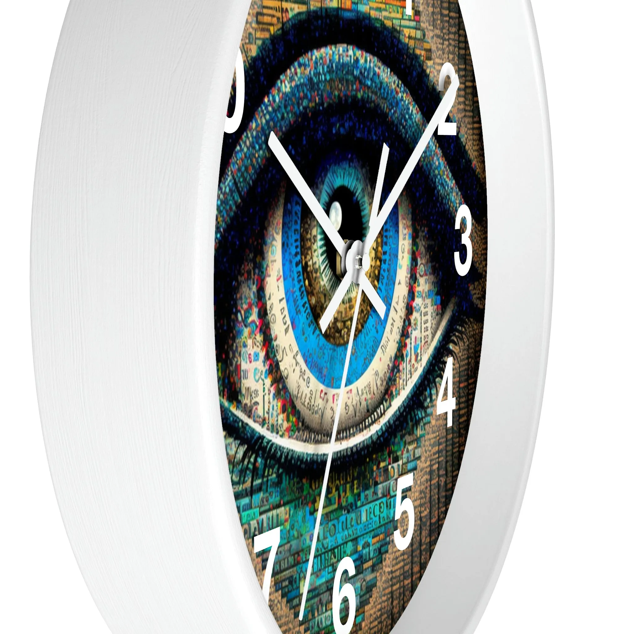 All Seeing Eye Wall Clock #3 w/ numbers