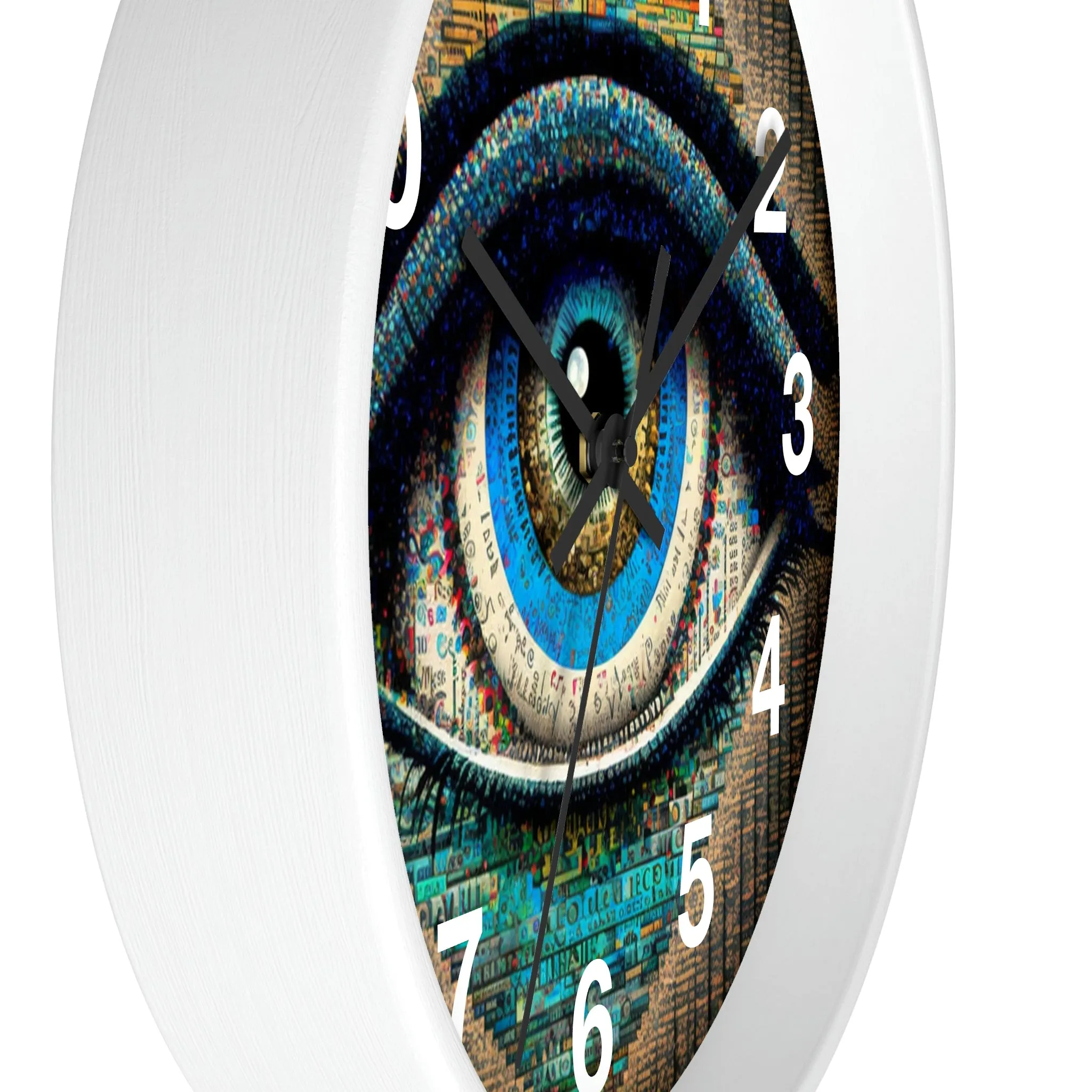 All Seeing Eye Wall Clock #3 w/ numbers