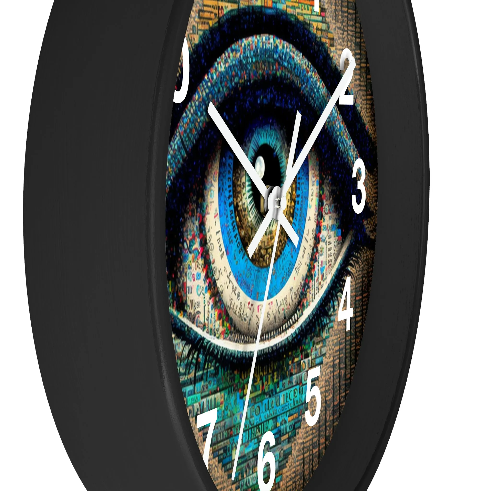 All Seeing Eye Wall Clock #3 w/ numbers