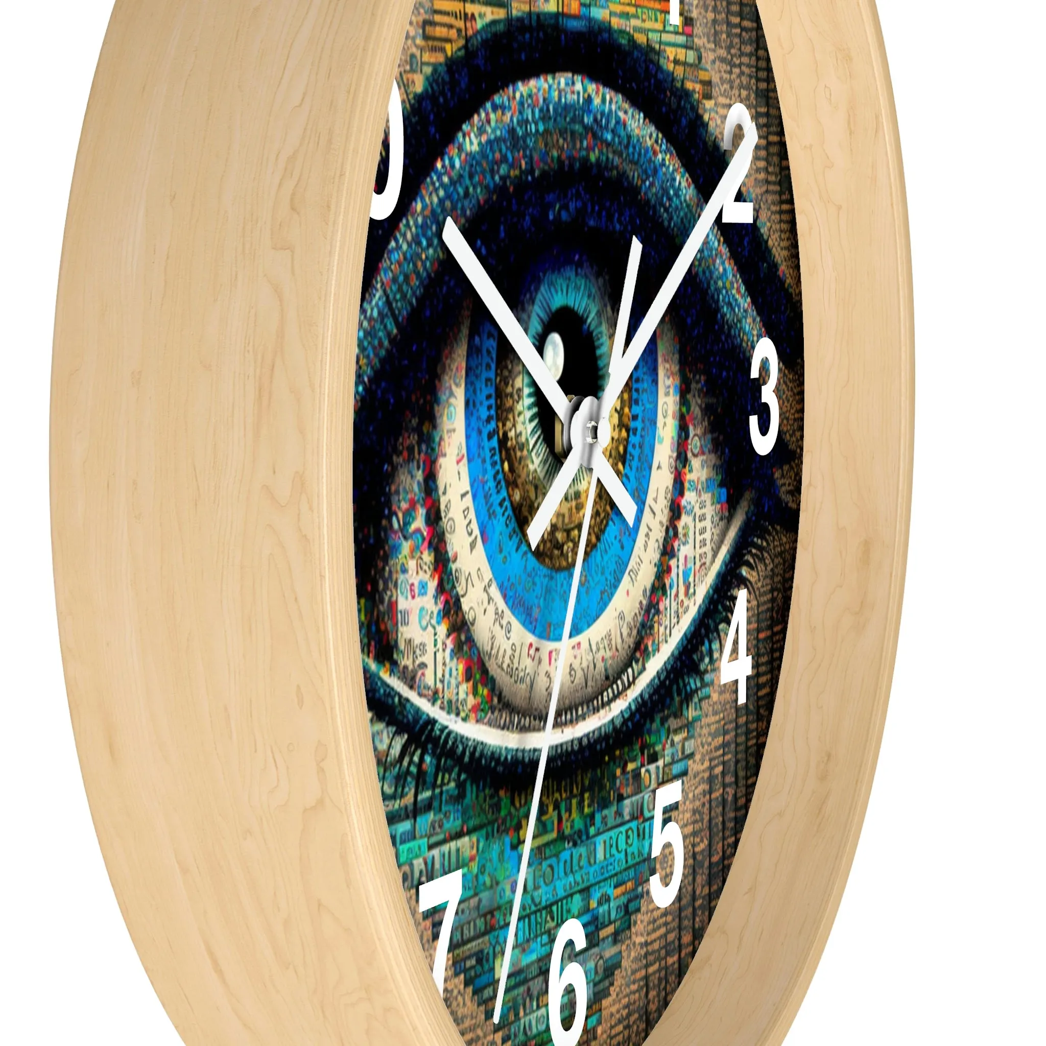 All Seeing Eye Wall Clock #3 w/ numbers