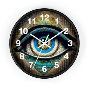 All Seeing Eye Wall Clock #3 w/ numbers