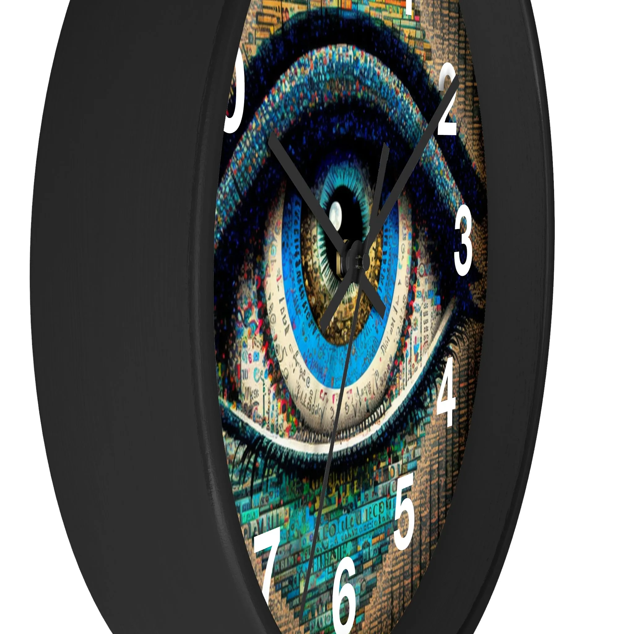 All Seeing Eye Wall Clock #3 w/ numbers