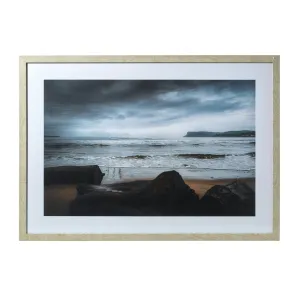 Amalfi Evening Shore Wall Art Natural/Multi 70x50x2.5cm