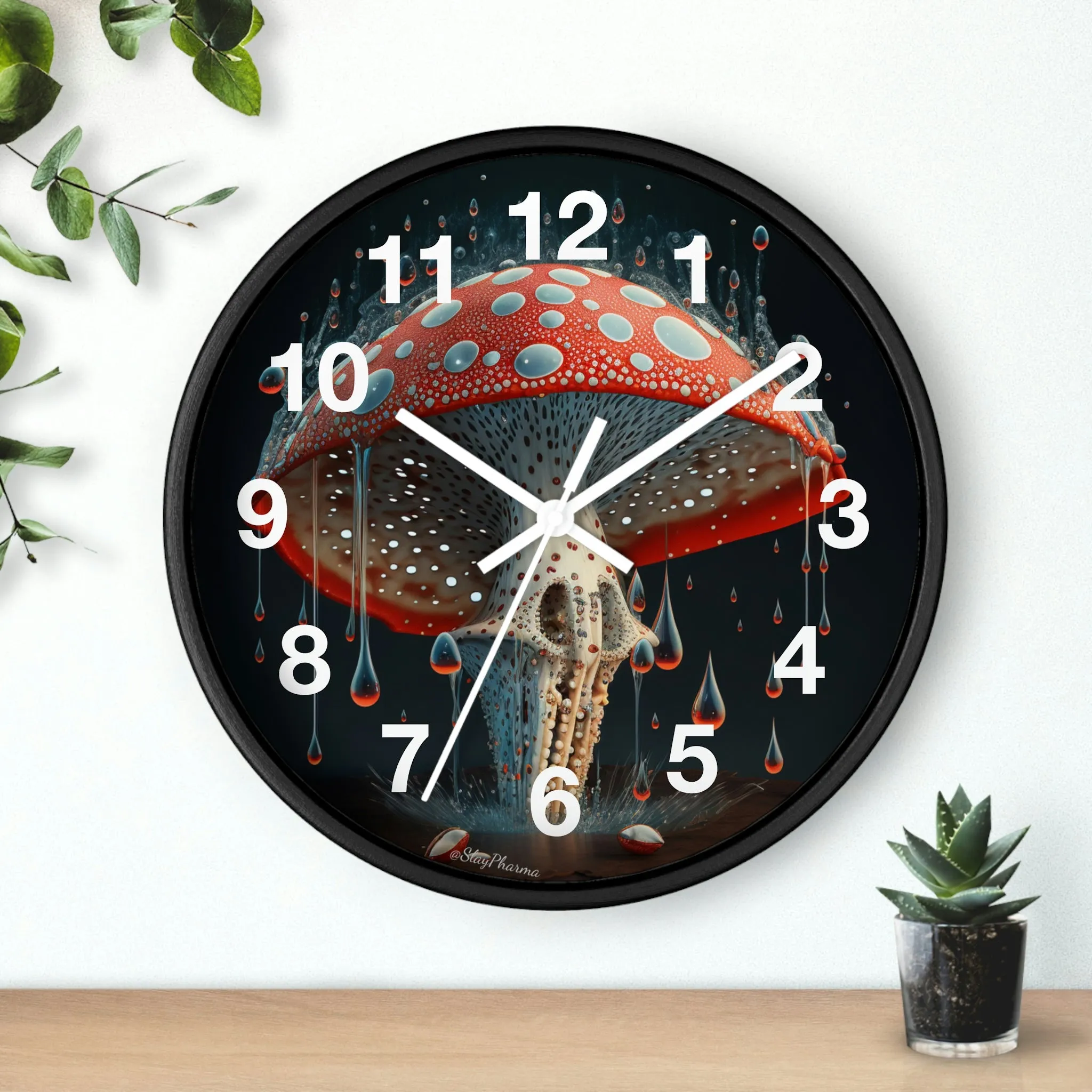 Amanita Dreams Wall Clock #2 w/ numbers