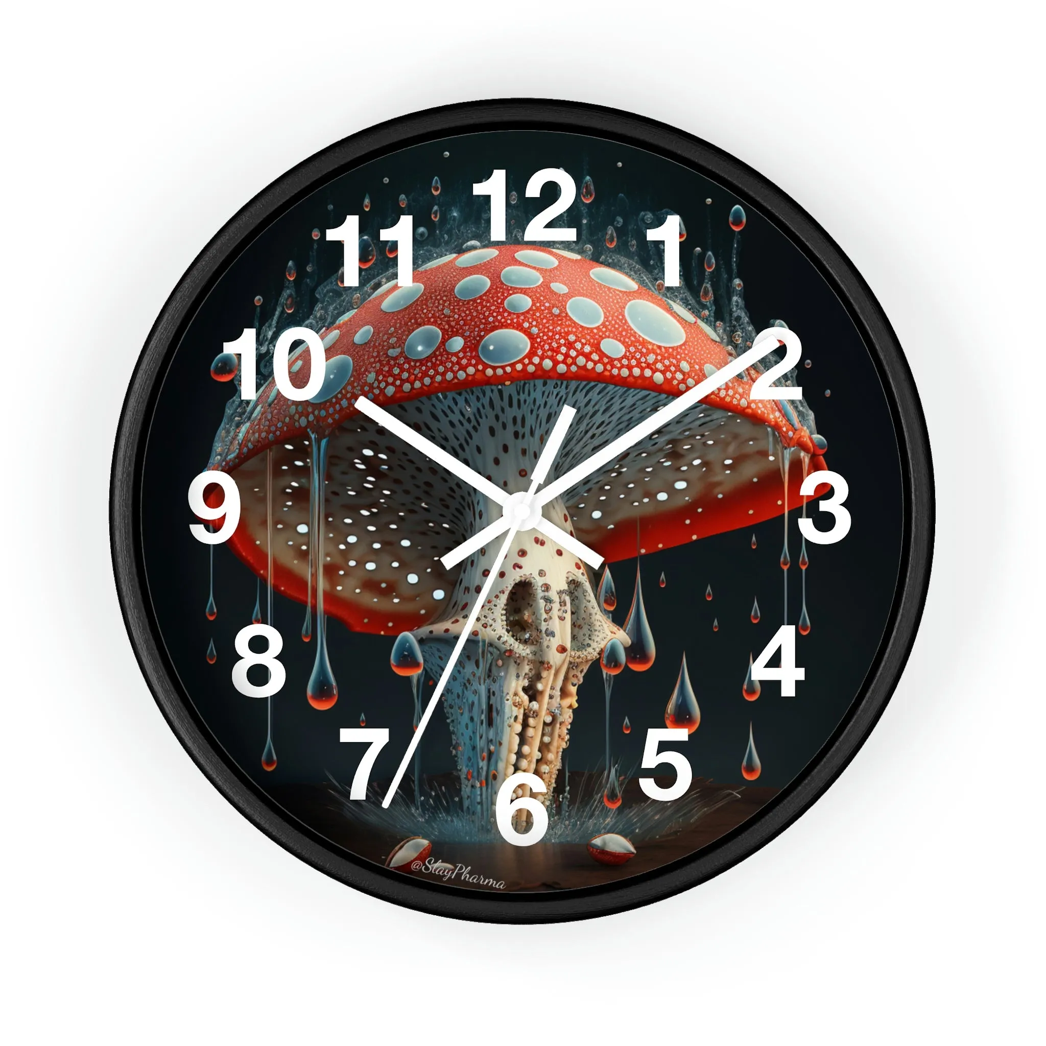 Amanita Dreams Wall Clock #2 w/ numbers