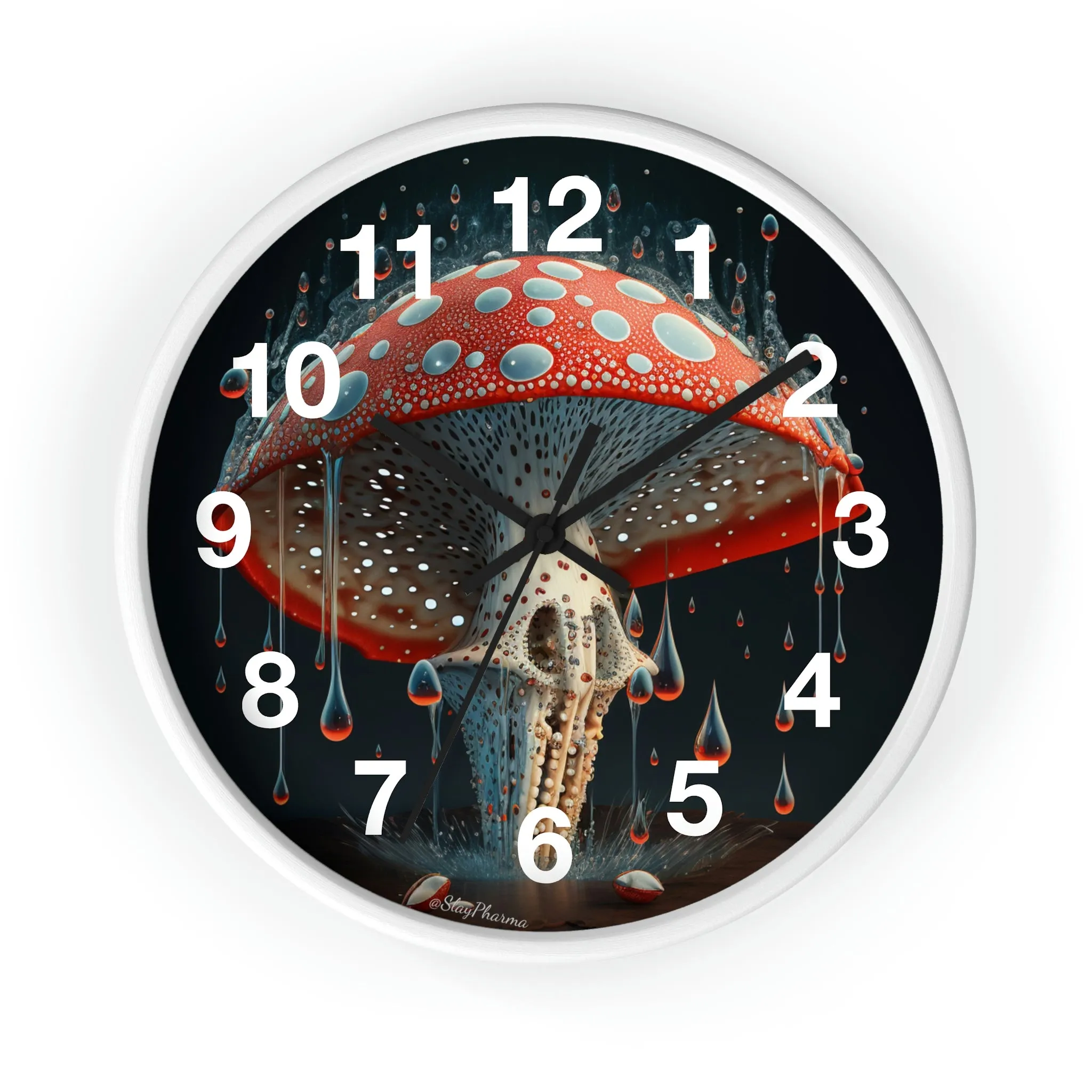 Amanita Dreams Wall Clock #2 w/ numbers