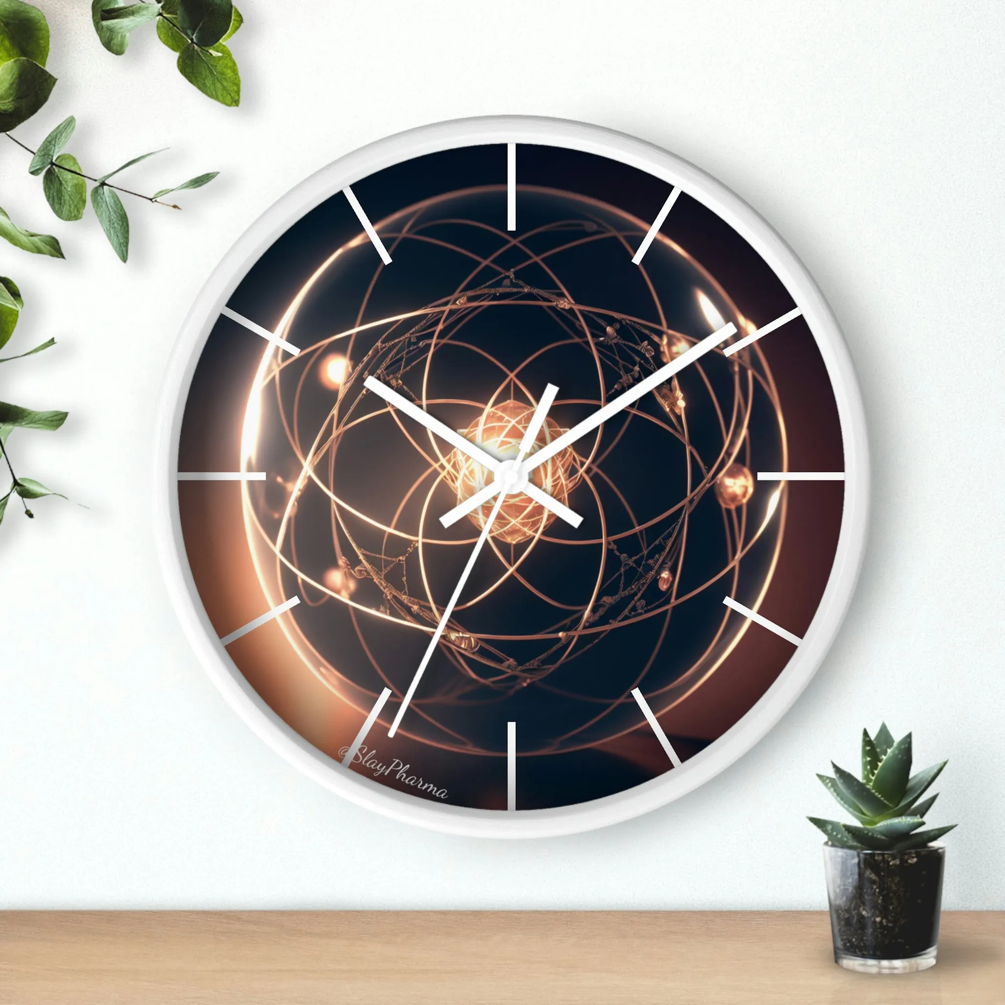 Atomic Wall Clock #1 lines