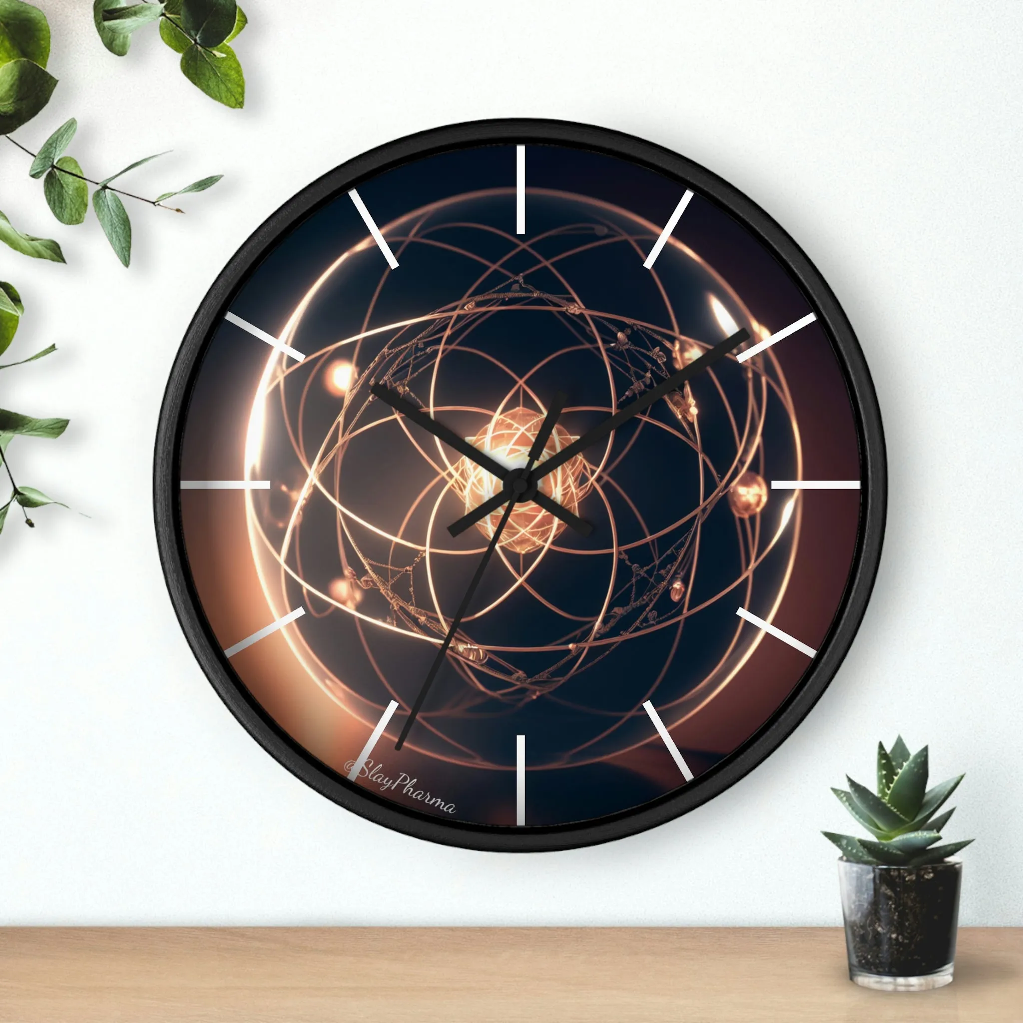 Atomic Wall Clock #1 lines