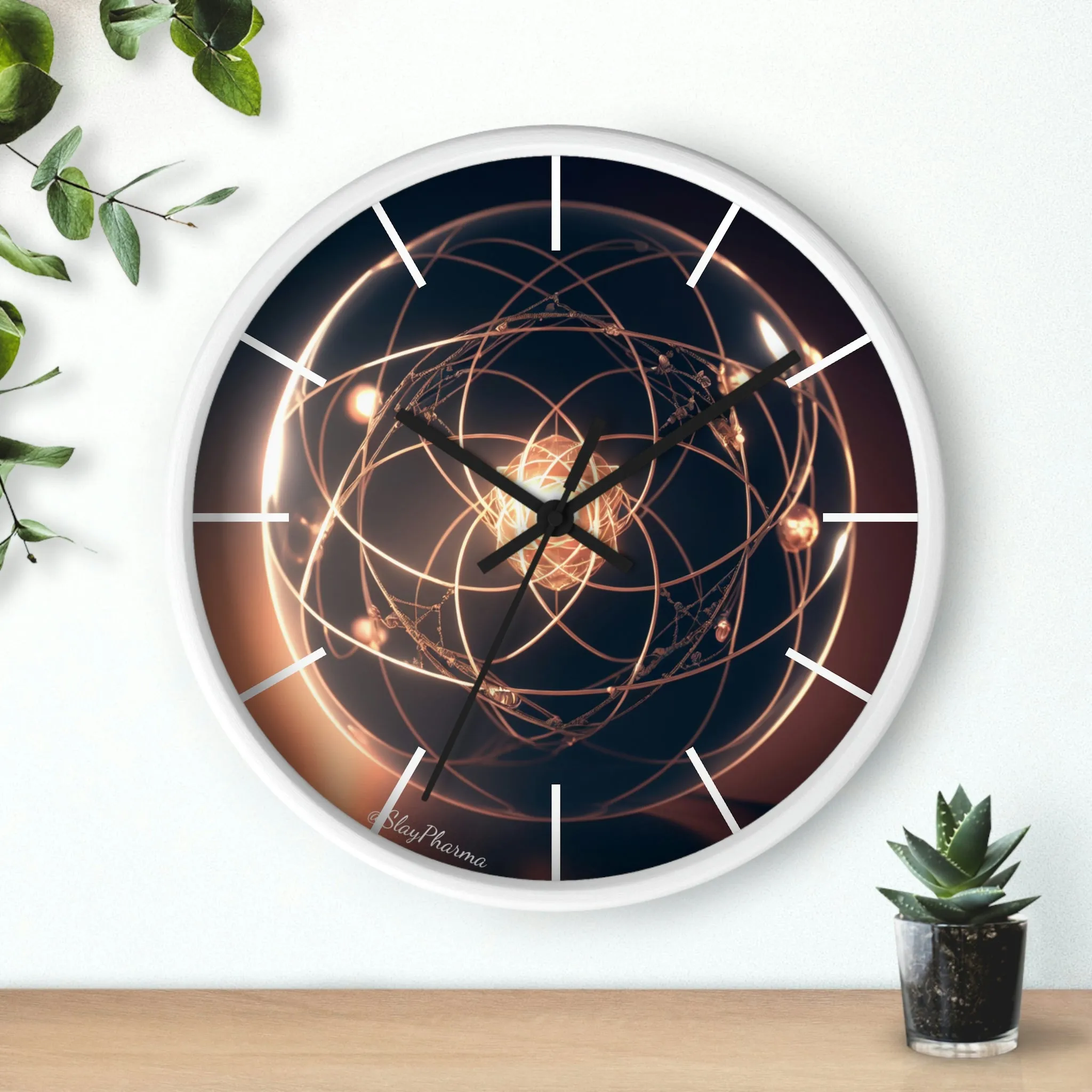 Atomic Wall Clock #1 lines