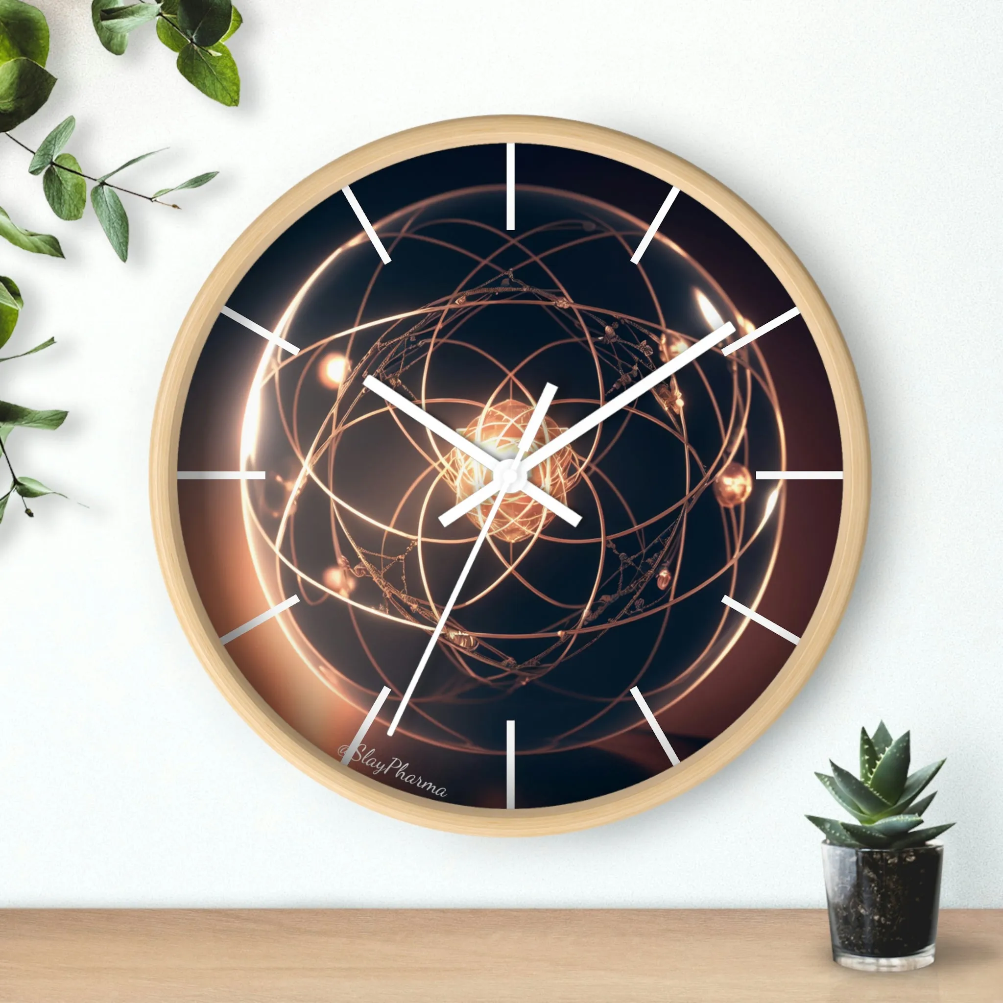 Atomic Wall Clock #1 lines