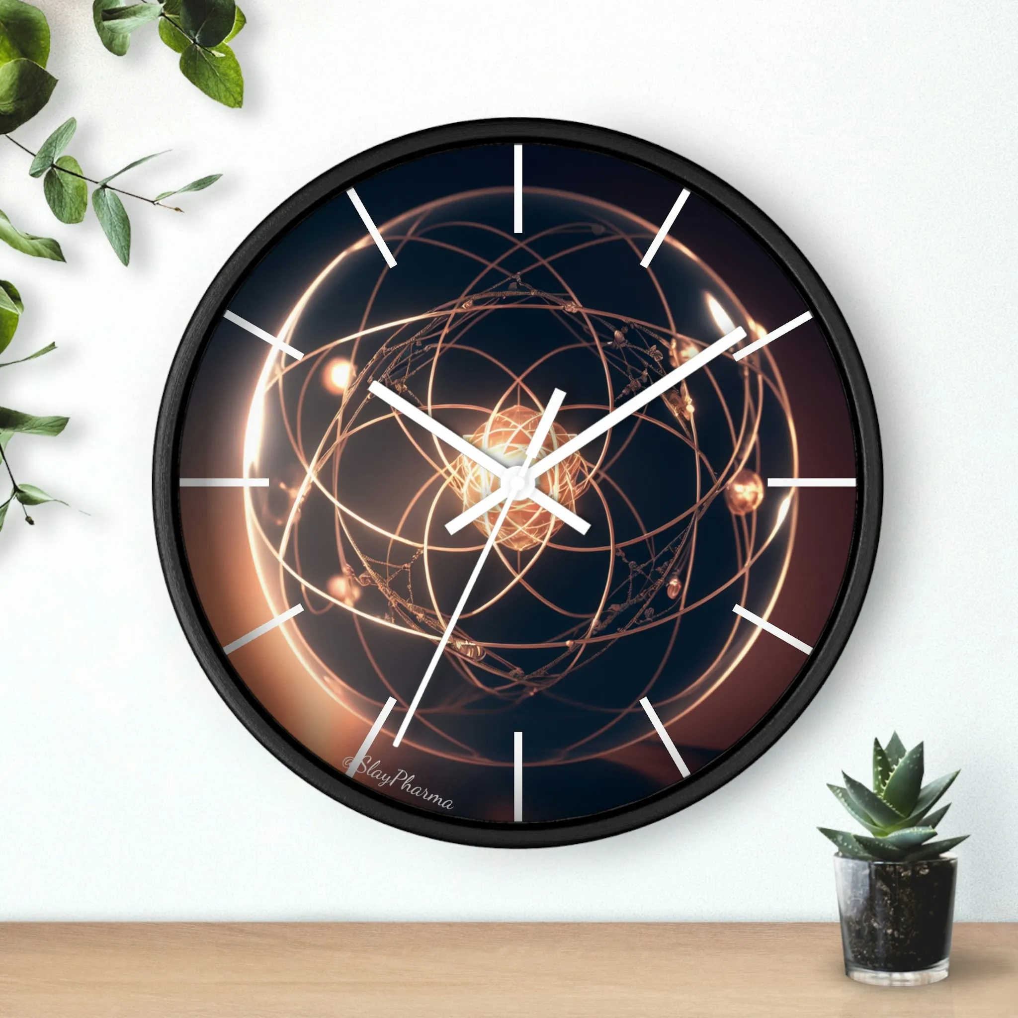 Atomic Wall Clock #1 lines