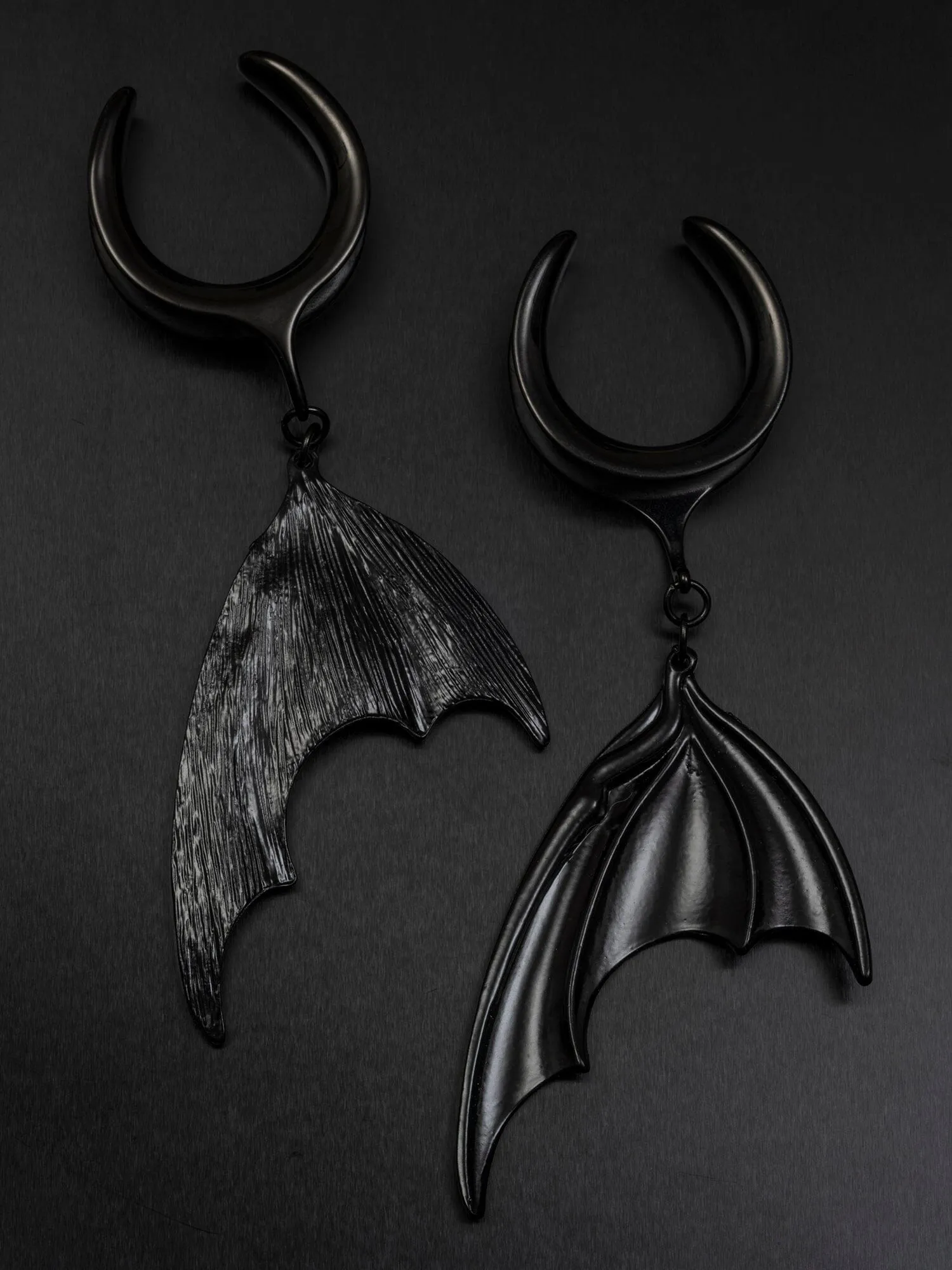 Bat Wing Dangle Steel Crescent Saddles