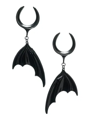 Bat Wing Dangle Steel Crescent Saddles