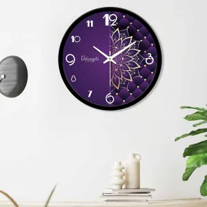 Beautiful Purple Background Designer Wall Clock