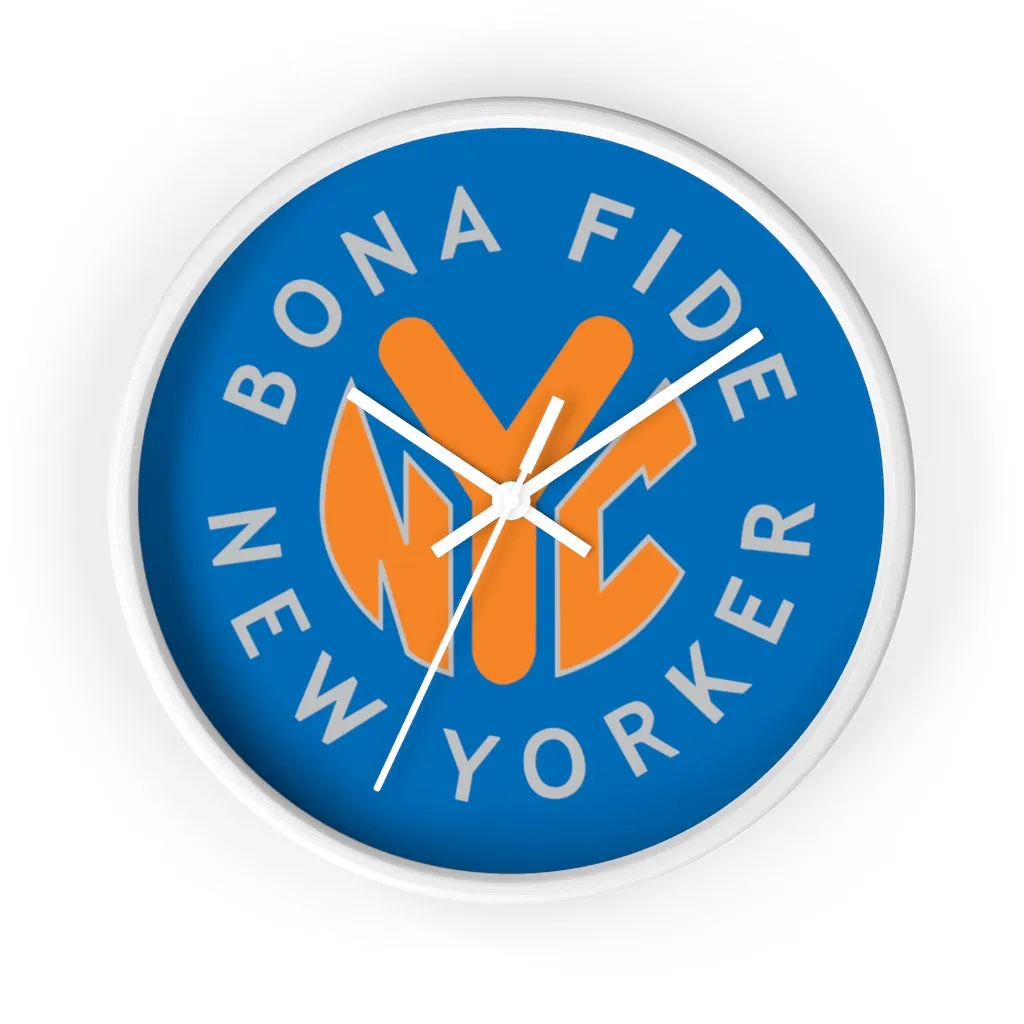 BFNY Wall Clock In Knicks Colors