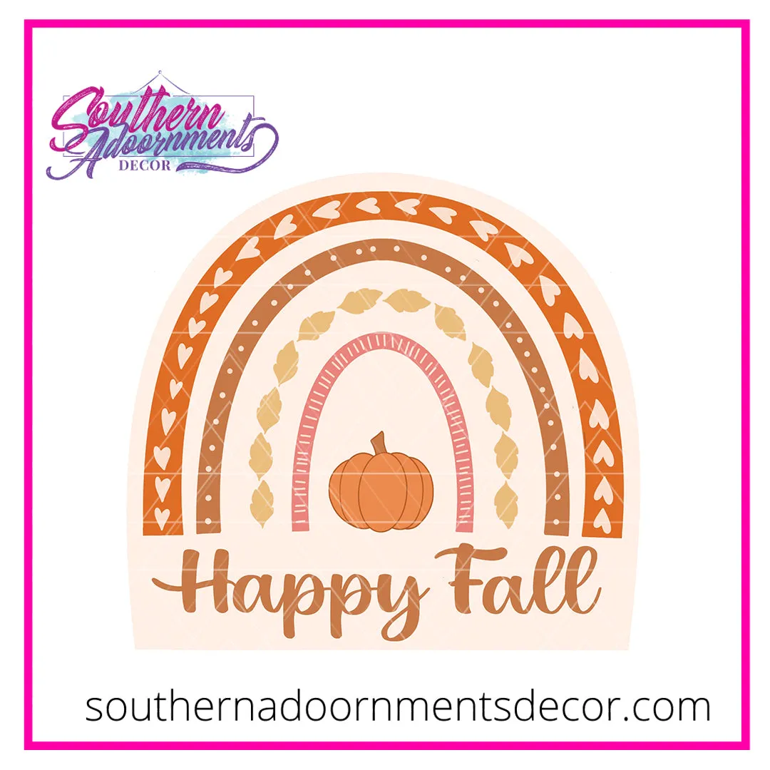 Boho Fall Rainbow Template & Digital Cut File