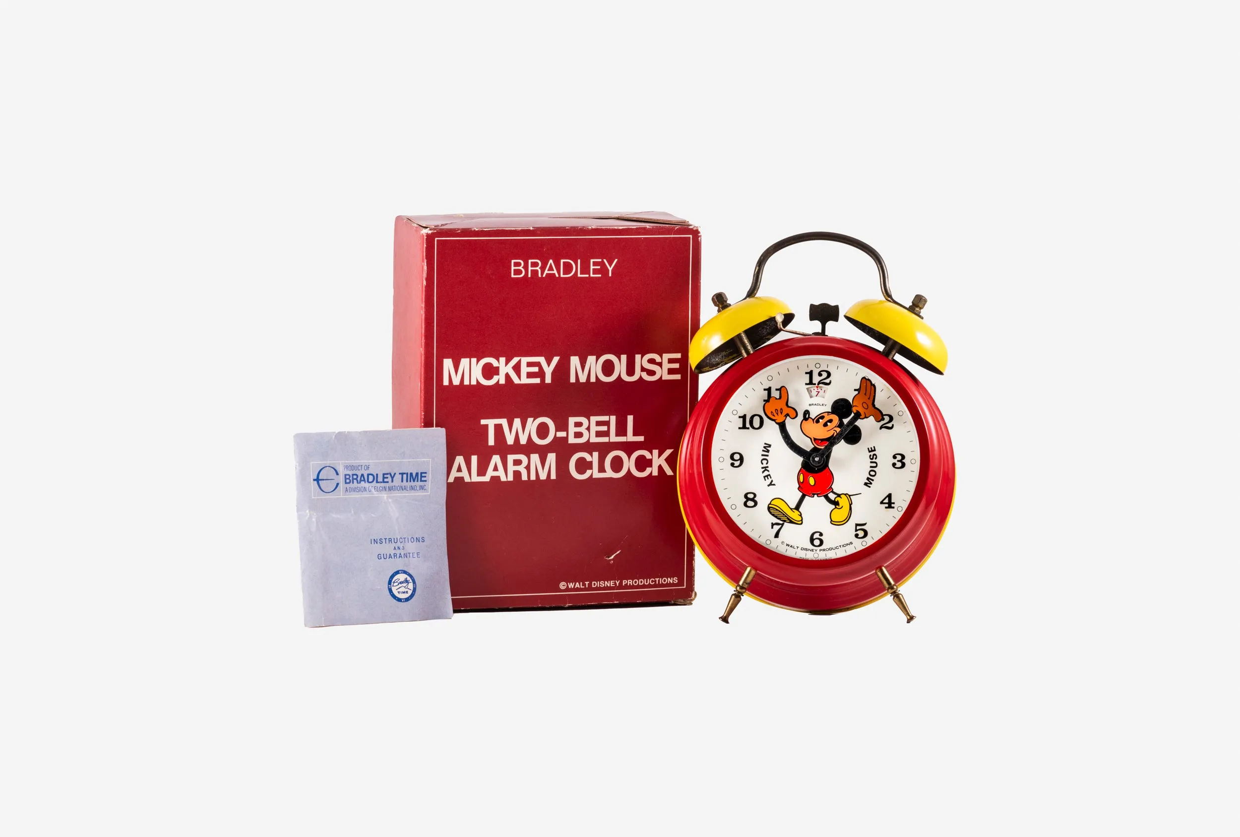 Bradley Mickey Mouse Alarm Clock