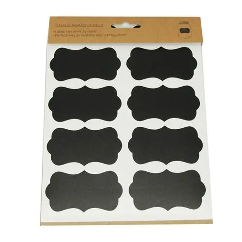 Chalkboard Label Stickers, Bracket, 3-inch, 24-count