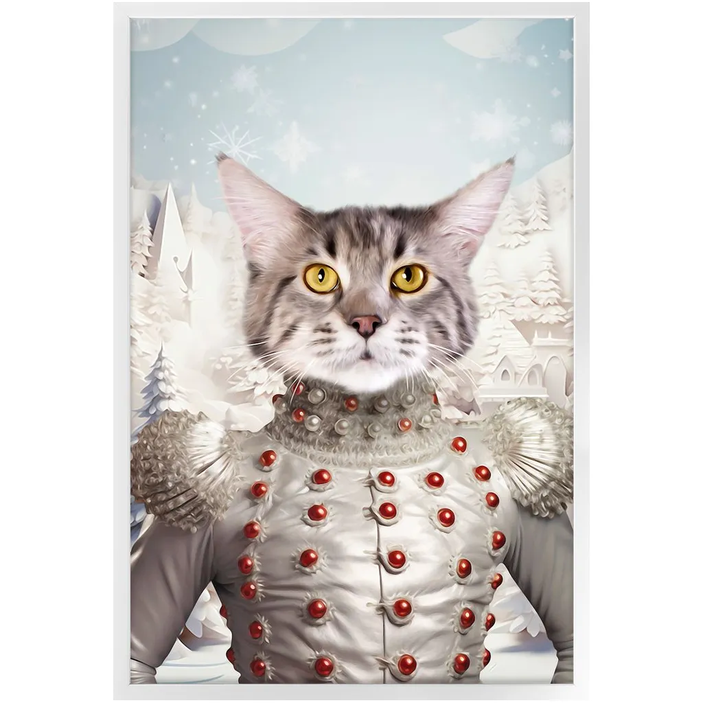 CHRISTMAS CRACKER 2 - Christmas Inspired Custom Pet Portrait Framed Satin Paper Print